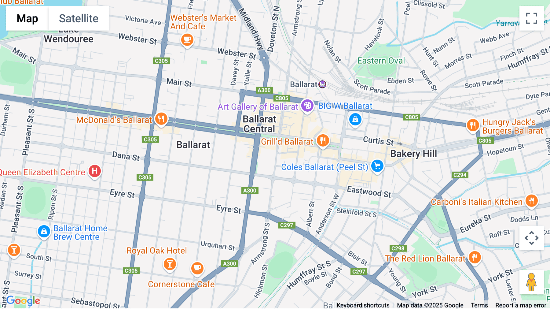 Click for interative map of 17 Armstrong Street South, Ballarat