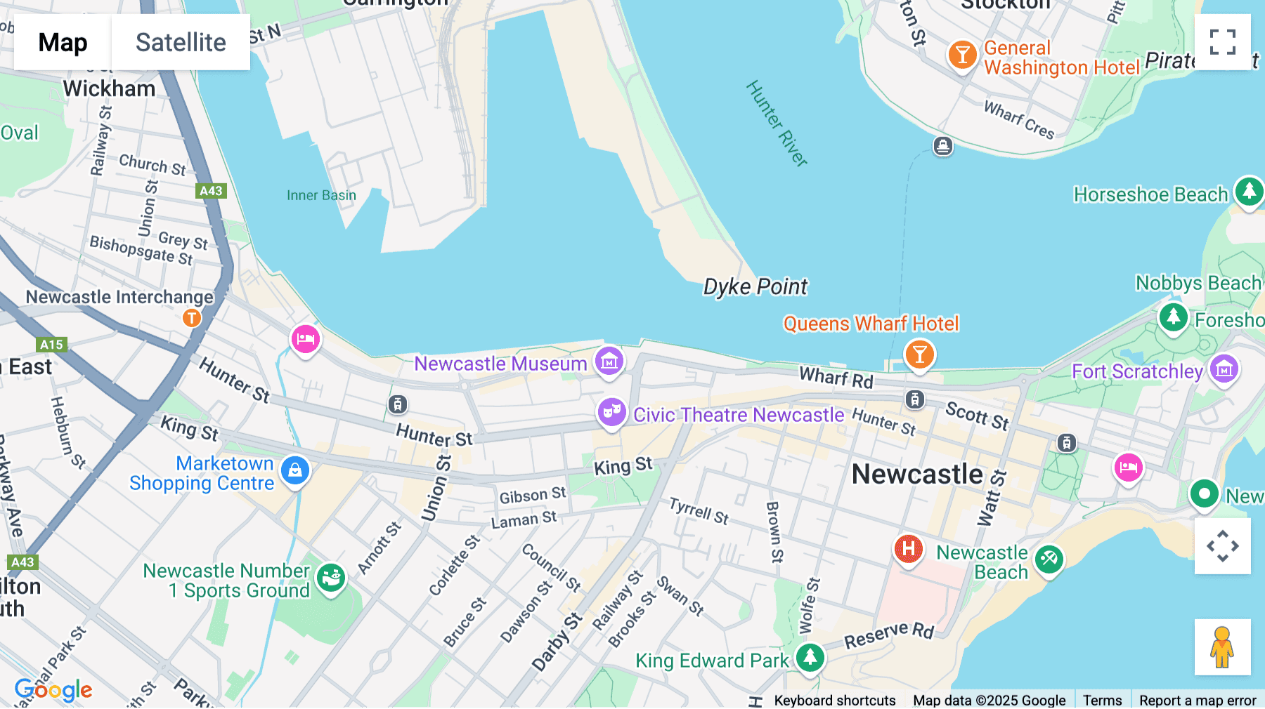 Click for interative map of 161 King St, Level 2, Newcastle (New South Wales)