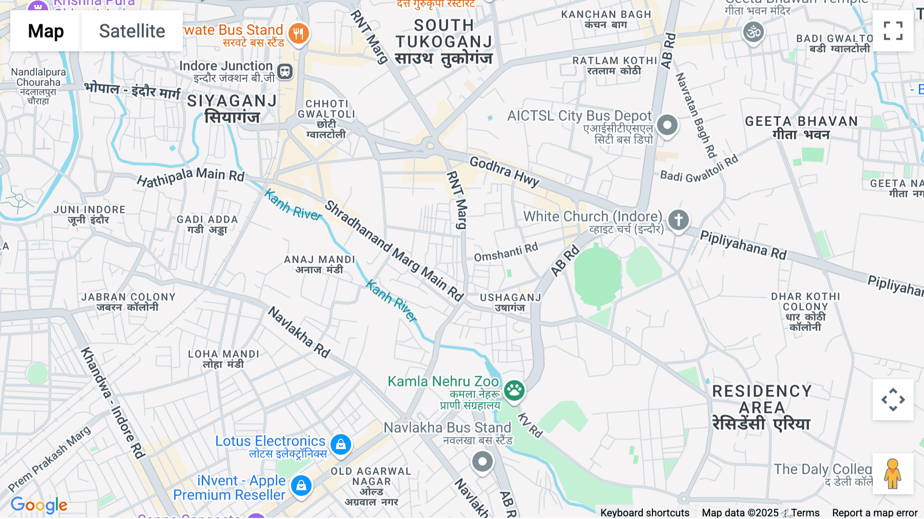 Click for interative map of AB Raod Near 180, Sarvanad Nagar, Unity One, Indore