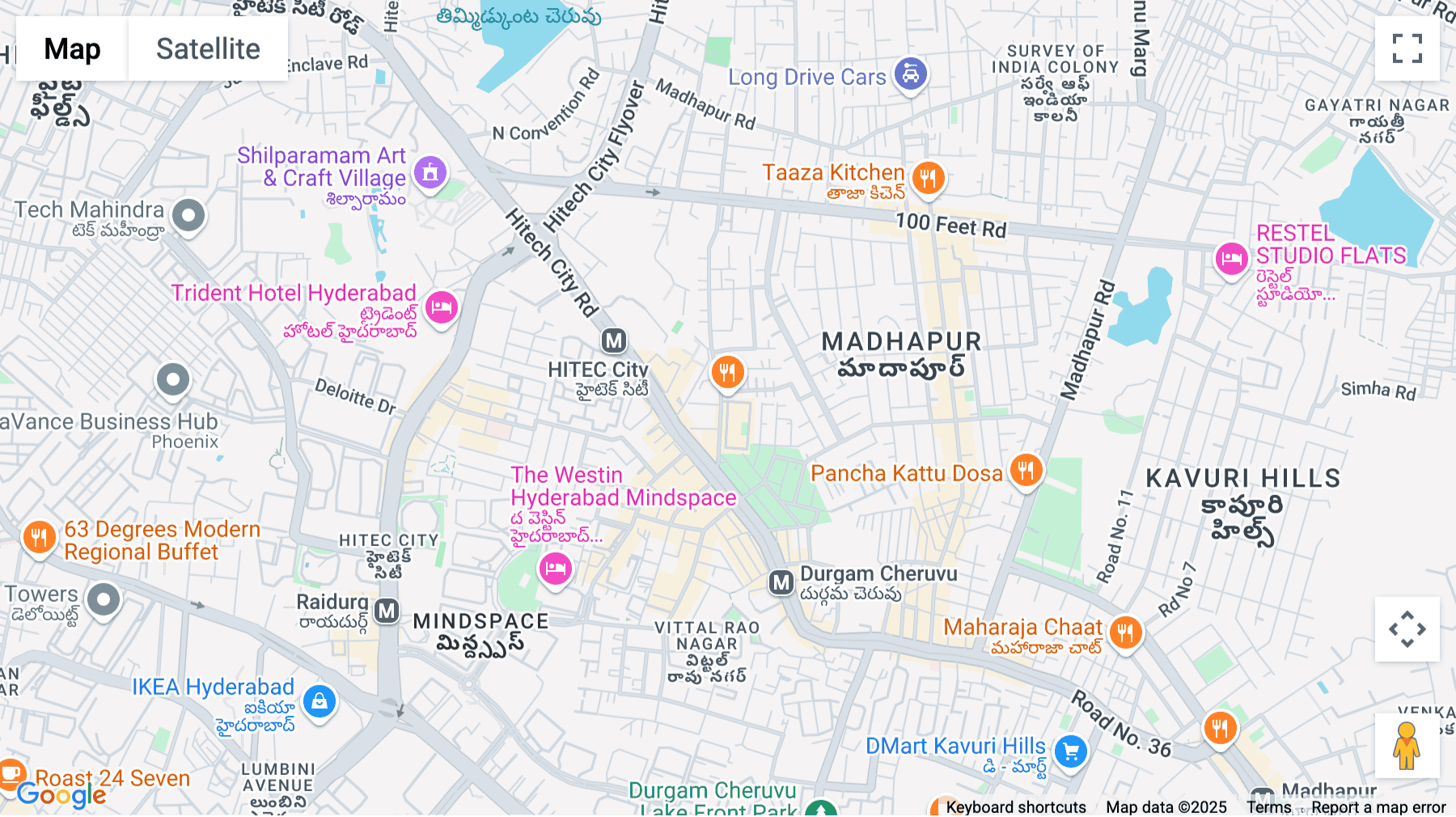 Click for interative map of Capital Pk Rd, Ayyappa Society, Silicon Valley, Madhapur, Hyderabad, Telangana 500081, Hyderabad