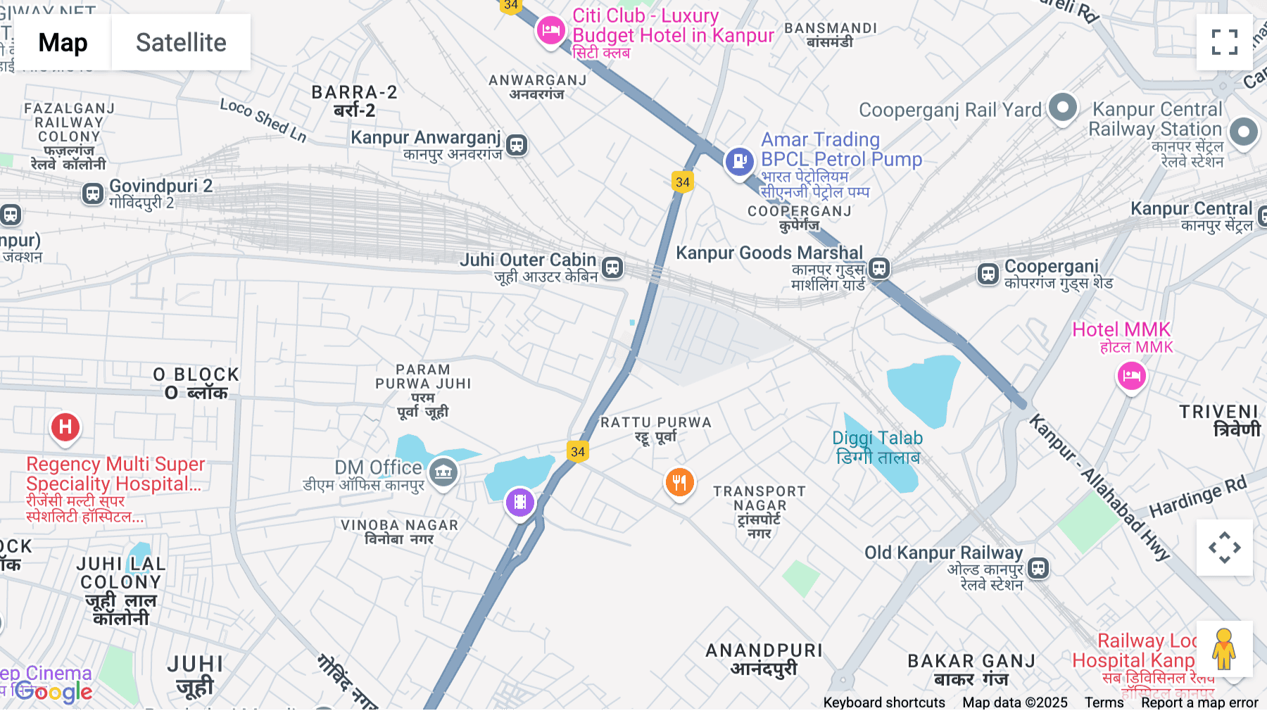 Click for interative map of WORKOBAR COWORKING SPACE Floor no. 3-B, 3-C, 3-D, ACE CHAMBER 4/275 Tilak Nagar, Kanpur