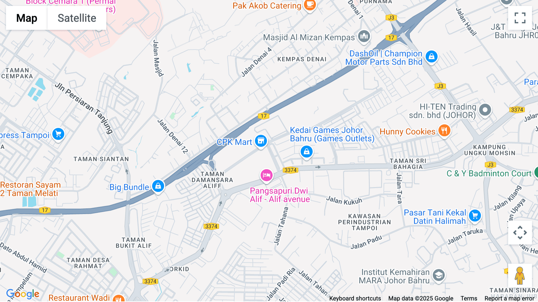 Click for interative map of 29, Jalan Aliff 6, Taman Damansara Aliff, Johor Bahru