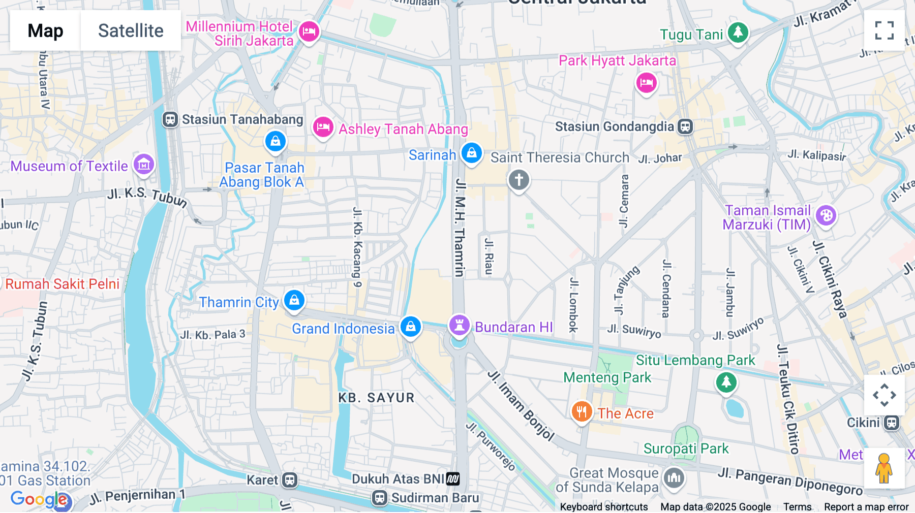Click for interative map of Jl. M.H. Thamrin No.10, Autograph Tower, Jakarta