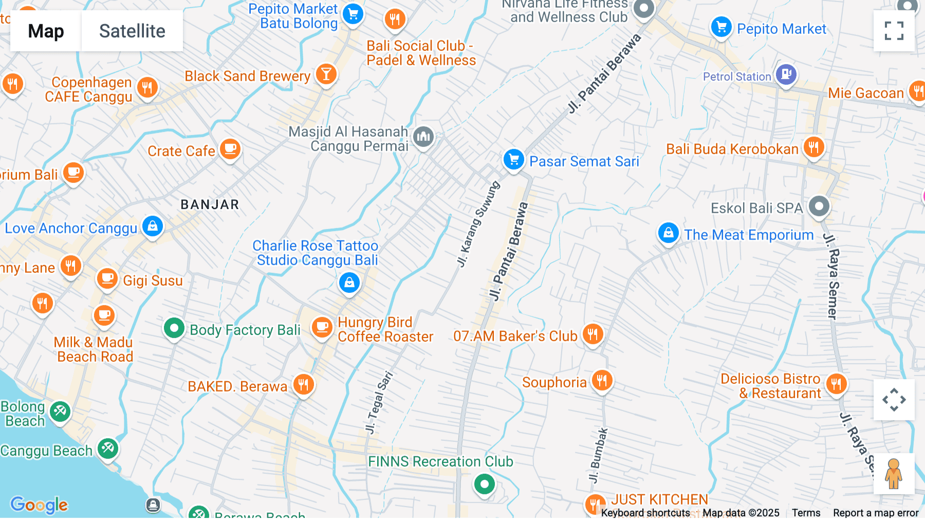 Click for interative map of Jl. Karang Suwung, Tibubeneng, Kec. Kuta Utara, Kabupaten Badung, Badung