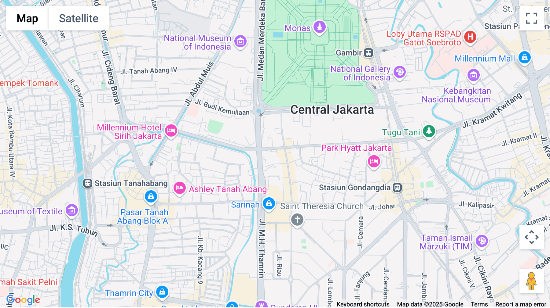 Click for interative map of Jl. M.H. Thamrin No.9, Menara Cakrawala, Jakarta