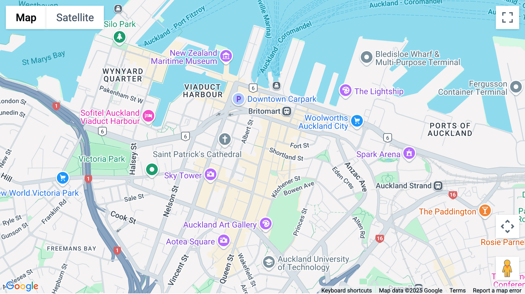 Click for interative map of 125 Queen Street, Auckland