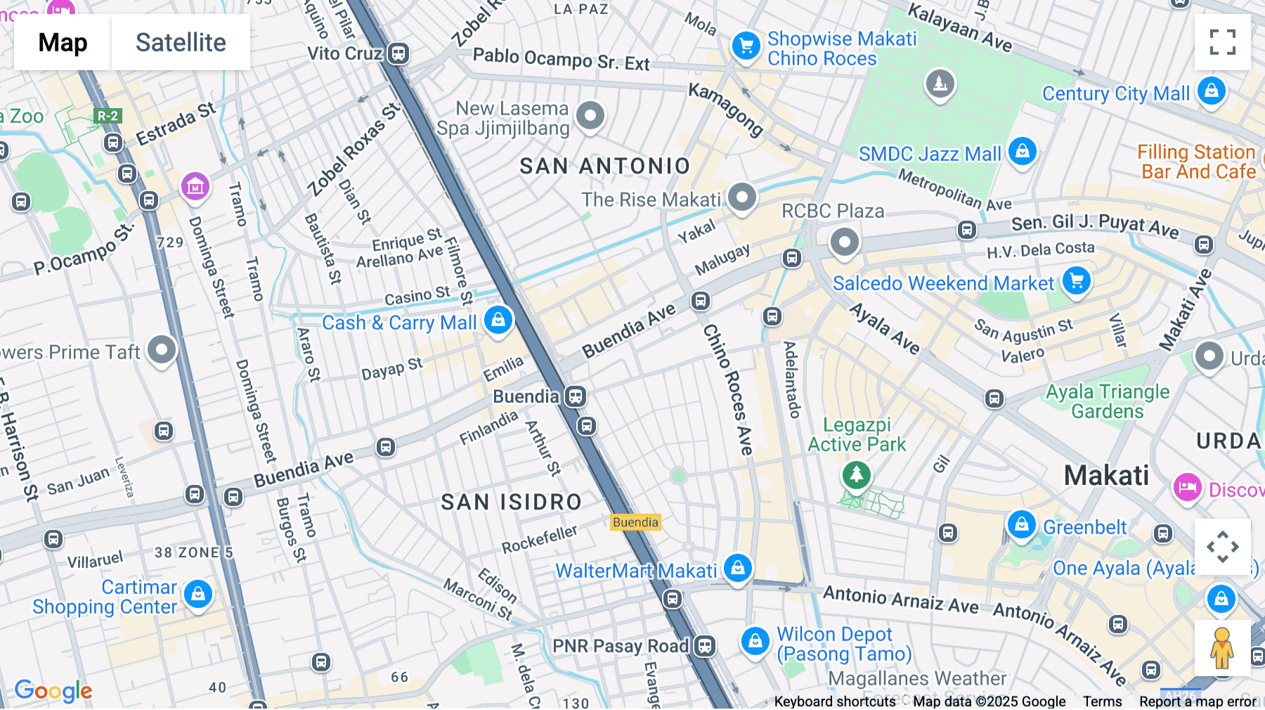 Click for interative map of Victoria de Makati, Dela Rosa Street, Barangay Pio Del Pilar, Metro Manila, Makati