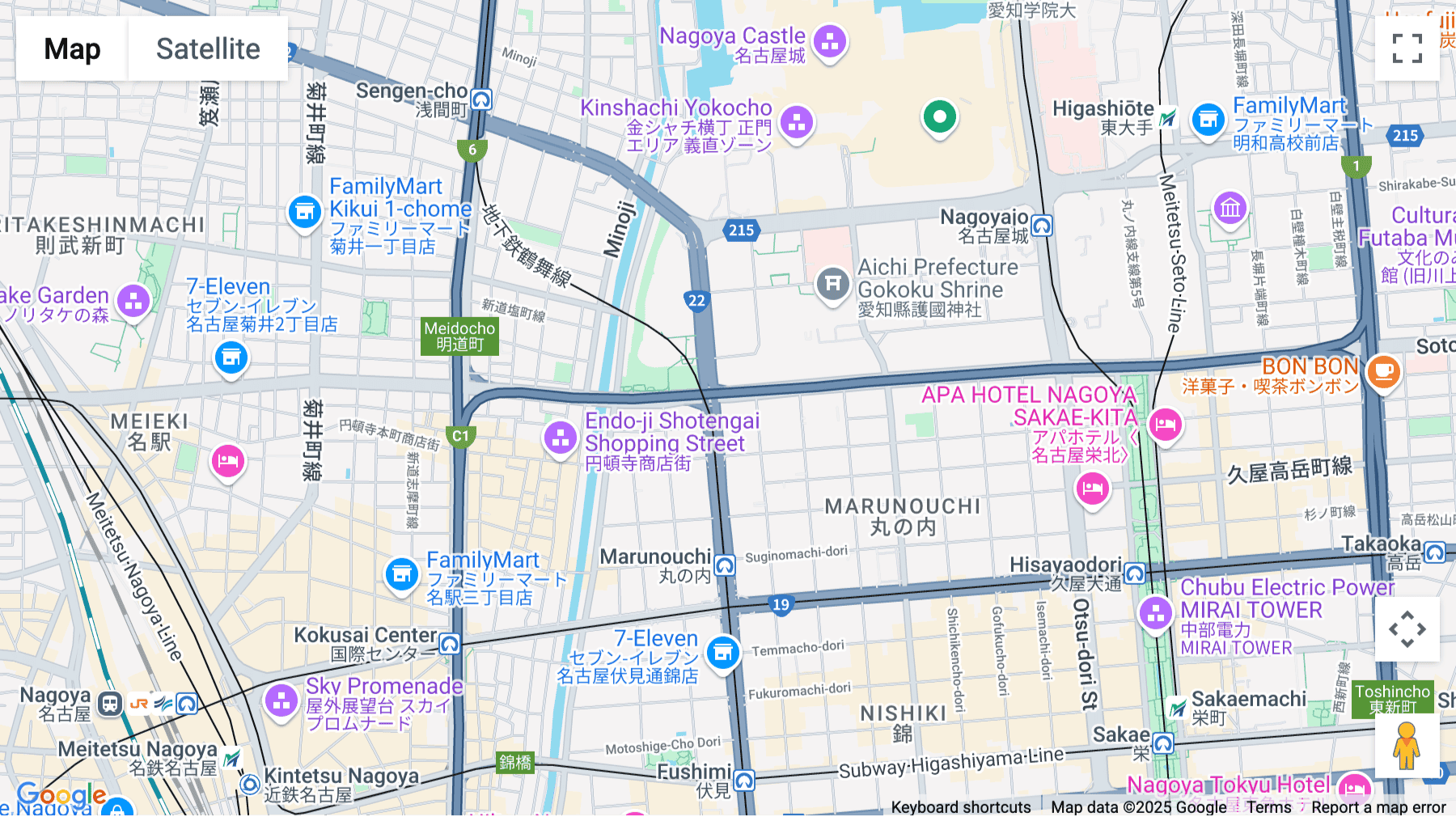 Click for interative map of 8F, 2-1-36 Marunouchi, Naka-ku, Aichi Prefecture, Nagoya
