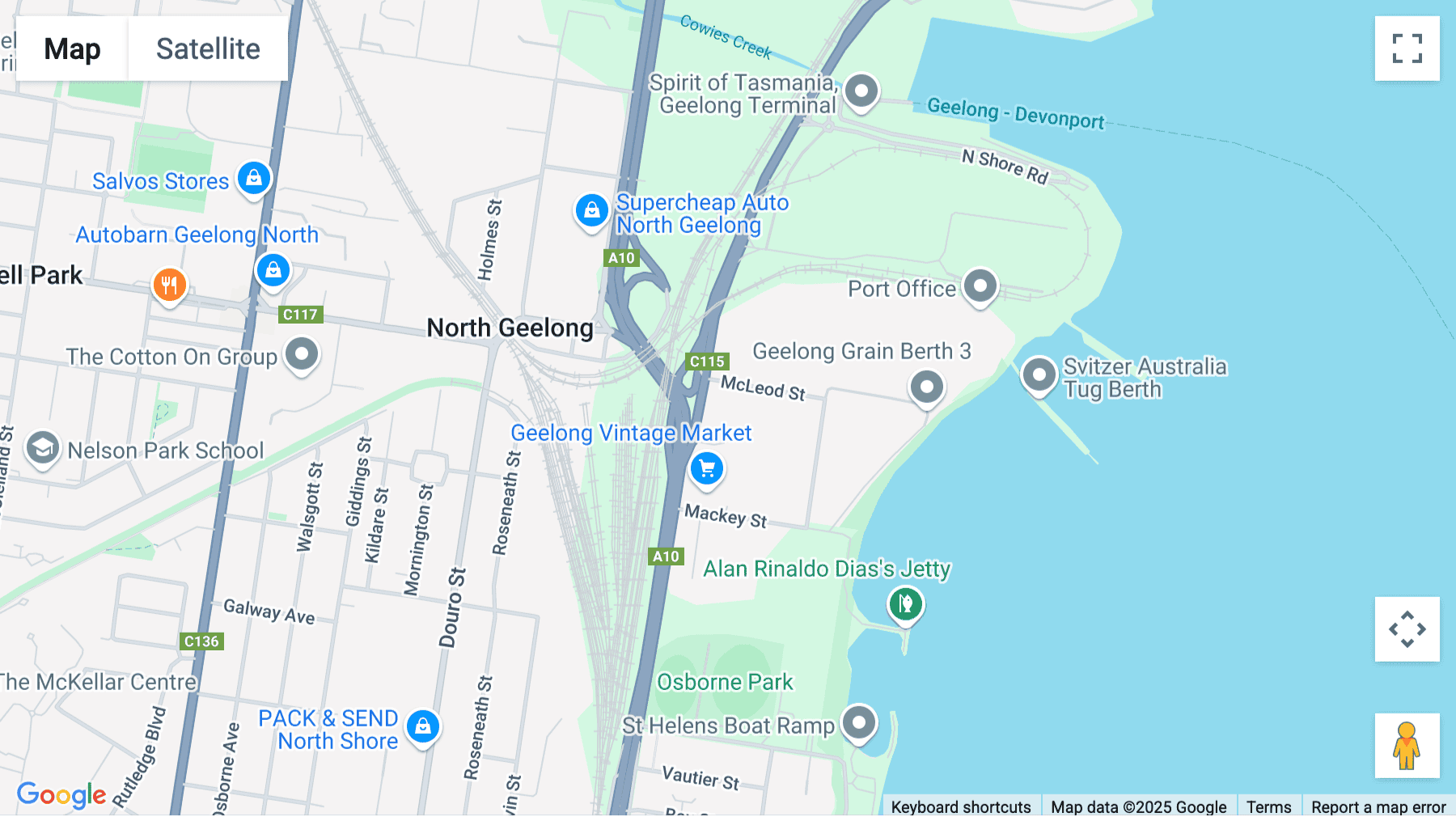 Click for interative map of 33 Mackey St, North Geelong VIC 3215, Australia, North Geelong