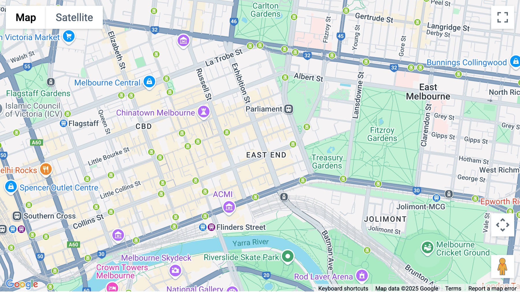 Click for interative map of 80, Collins Street, Level 6, Melbourne