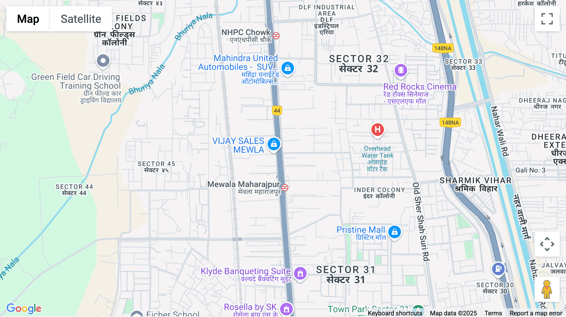 Click for interative map of Metro Pillar Number 564, 14/3, NH-19, Sector 31, Faridabad