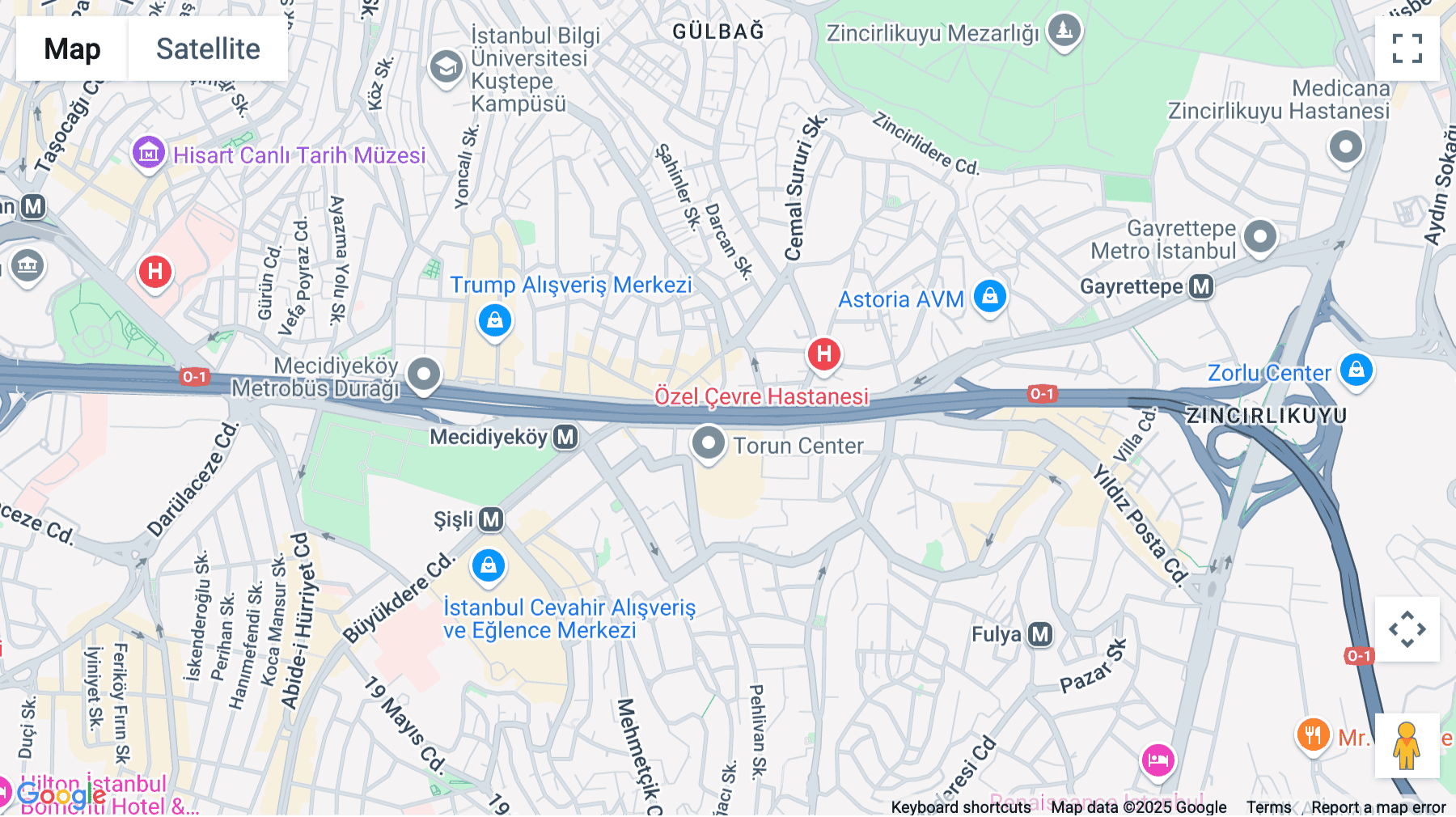 Click for interative map of Fulya Mahallesi, Büyükdere Caddesi, Torun Center, D Blok, No: 74, Kat: 10, Istanbul