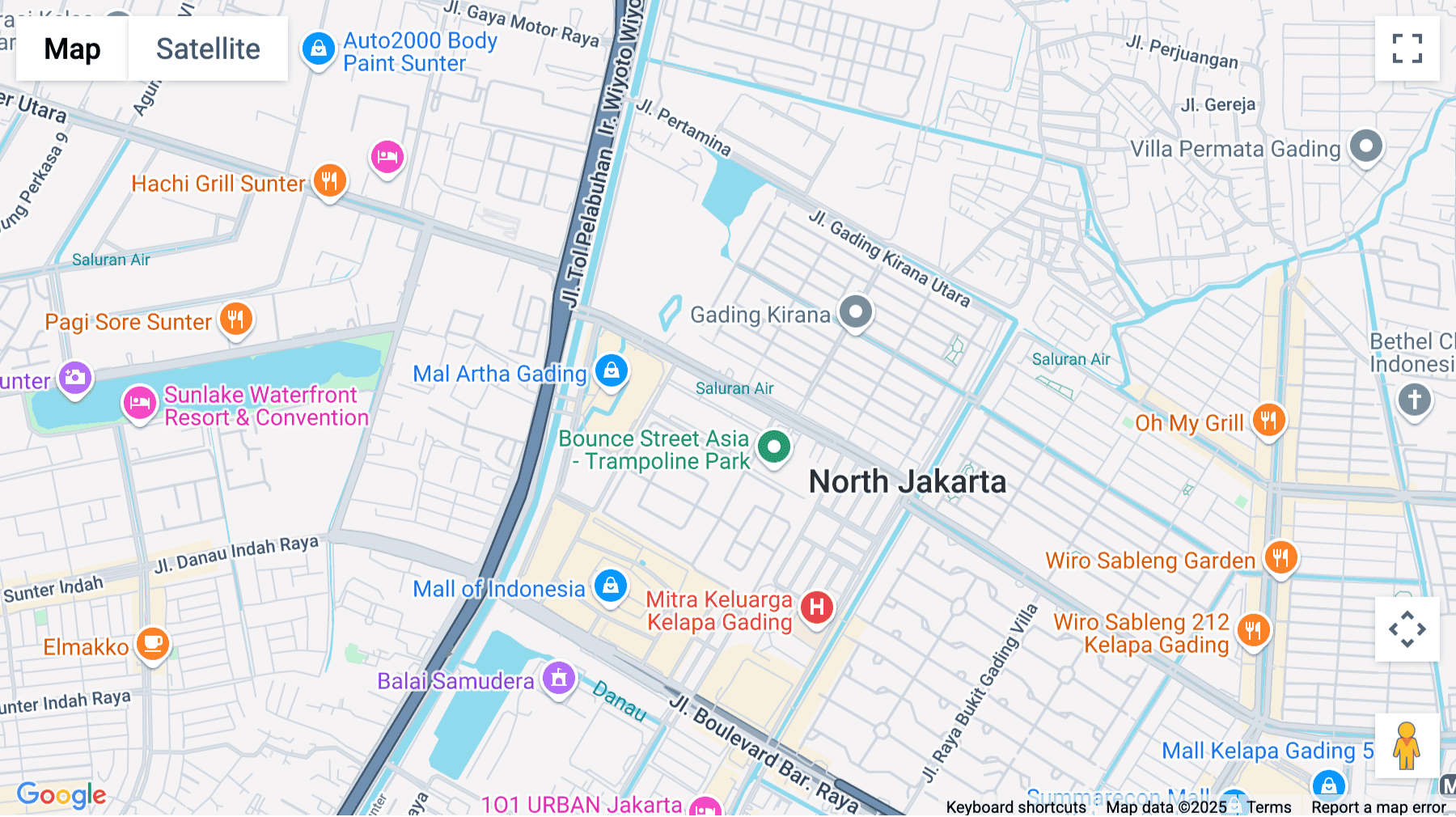 Click for interative map of Jalan Boulevard Artha Gading, RT.18/RW.8, Jakarta, DKI Jakarta 14240, Jakarta