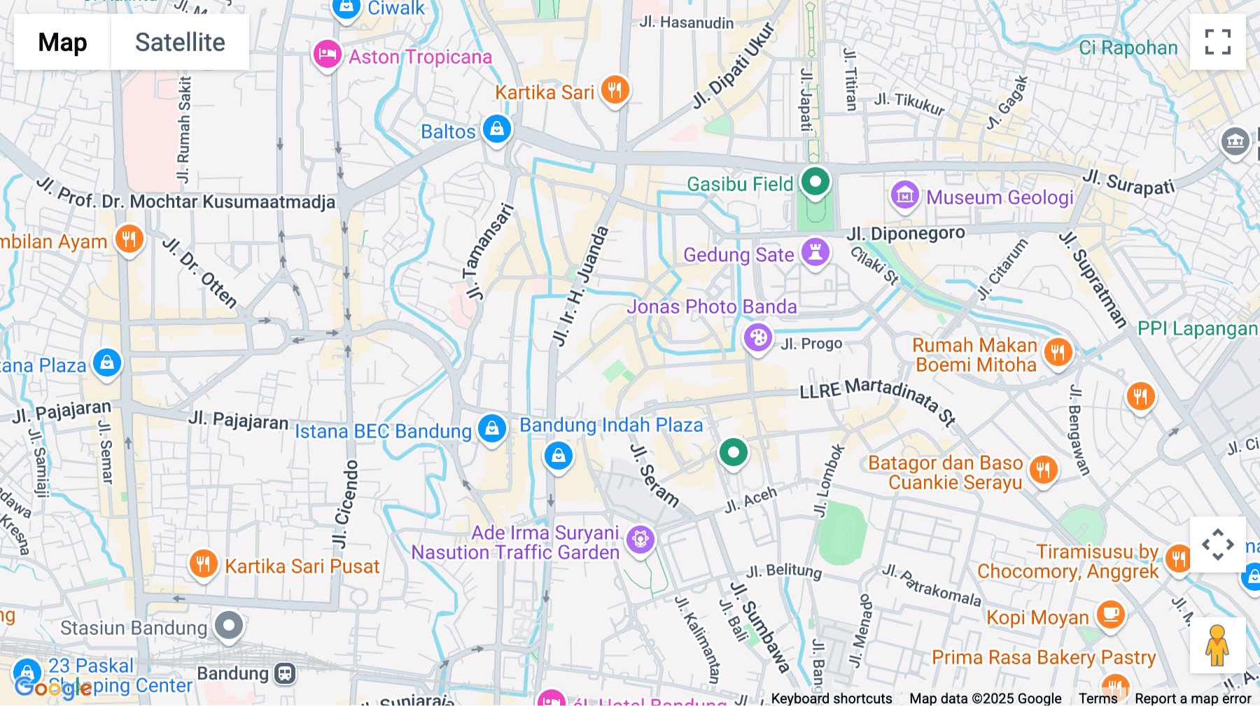 Click for interative map of Jl. Trunojoyo No.11, Bandung. Jawa Barat, Bandung