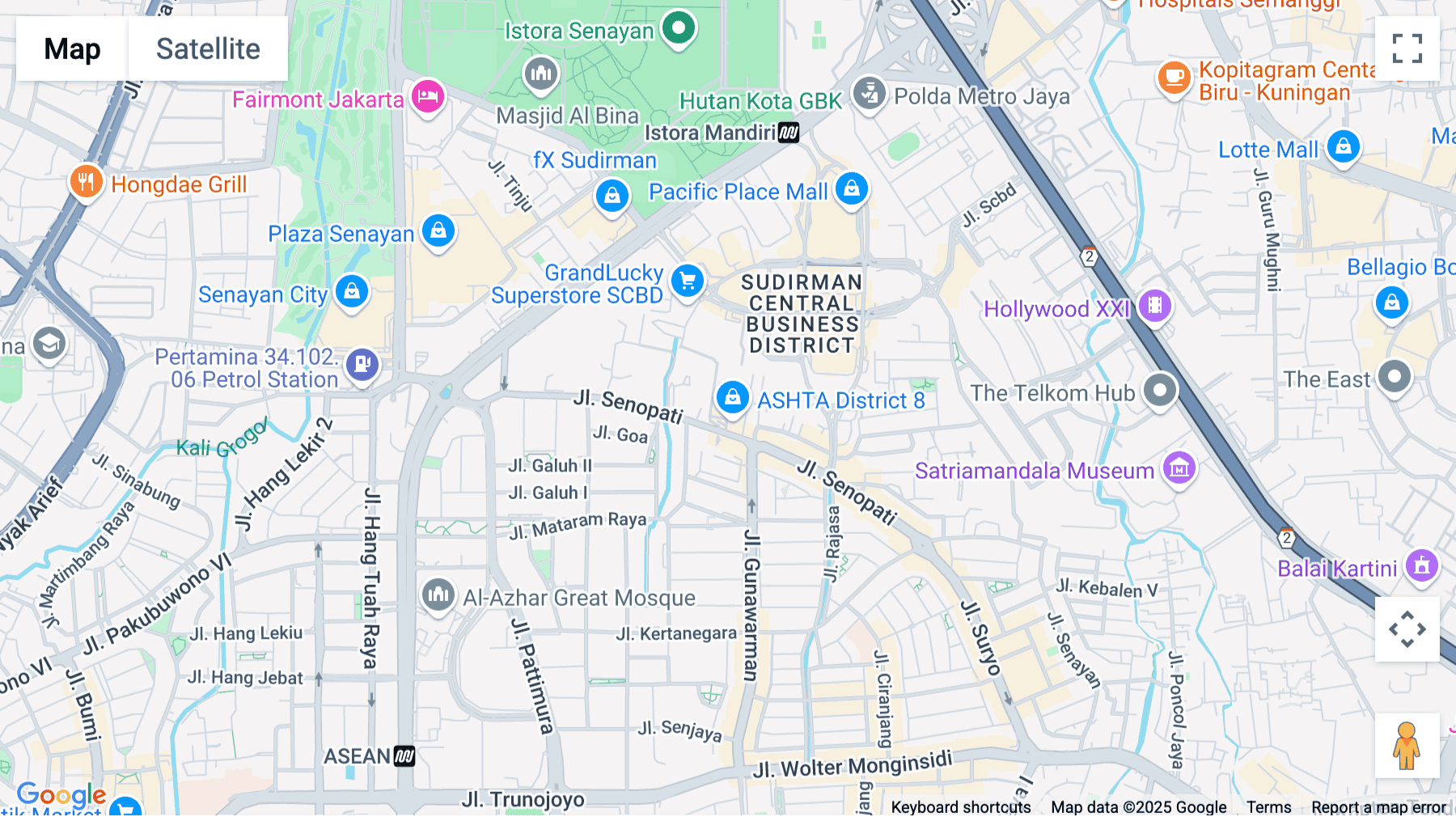 Click for interative map of SCBD, Gedung Treasury Tower, Lantai 5 Unit J, Kawasan District 8 LOT 28, Jakarta, DKI Jakarta, Jakarta