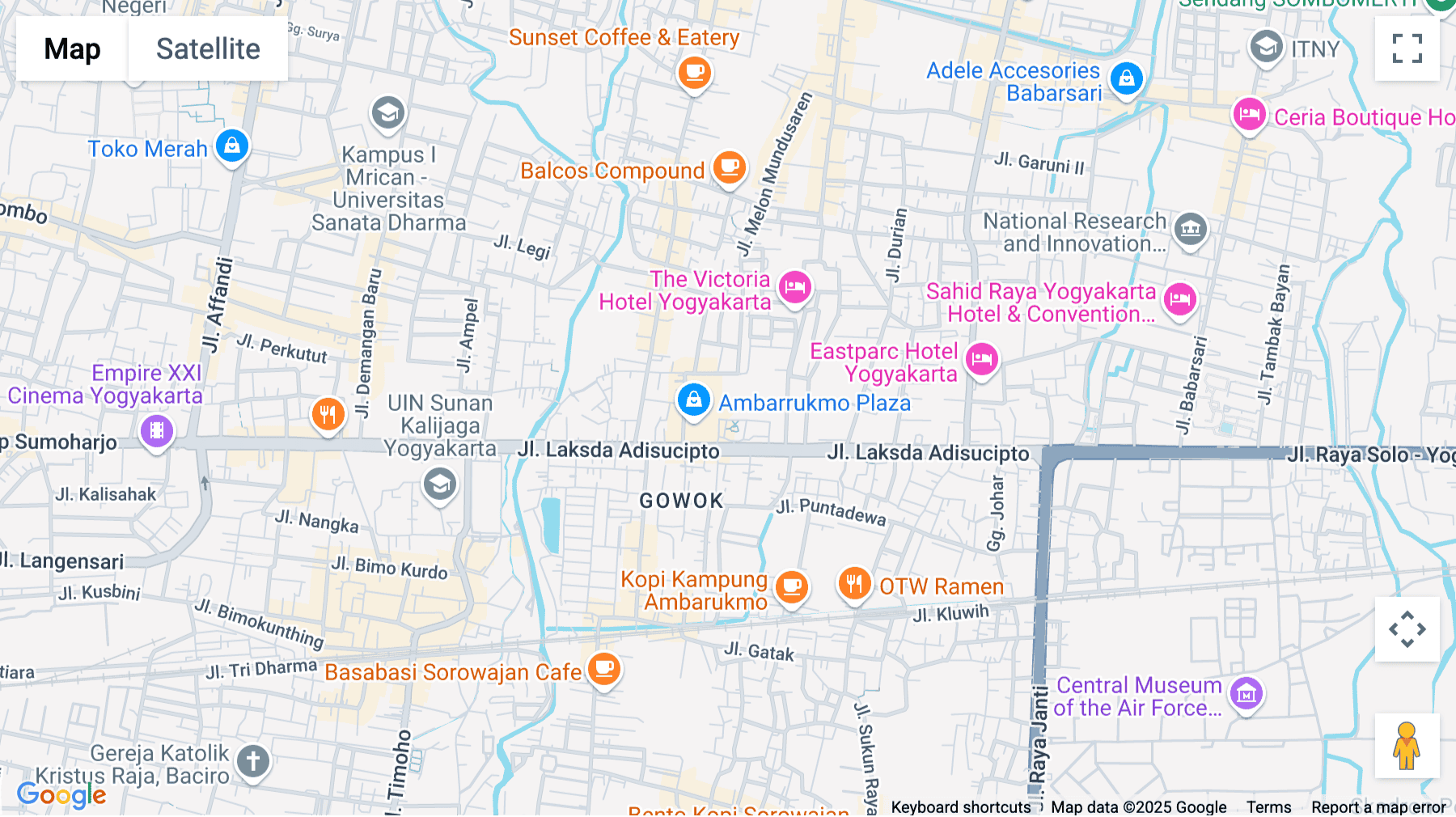 Click for interative map of Jl. Laksda Adi Sutjipto Km. 7, Barsa City, Yogyakarta