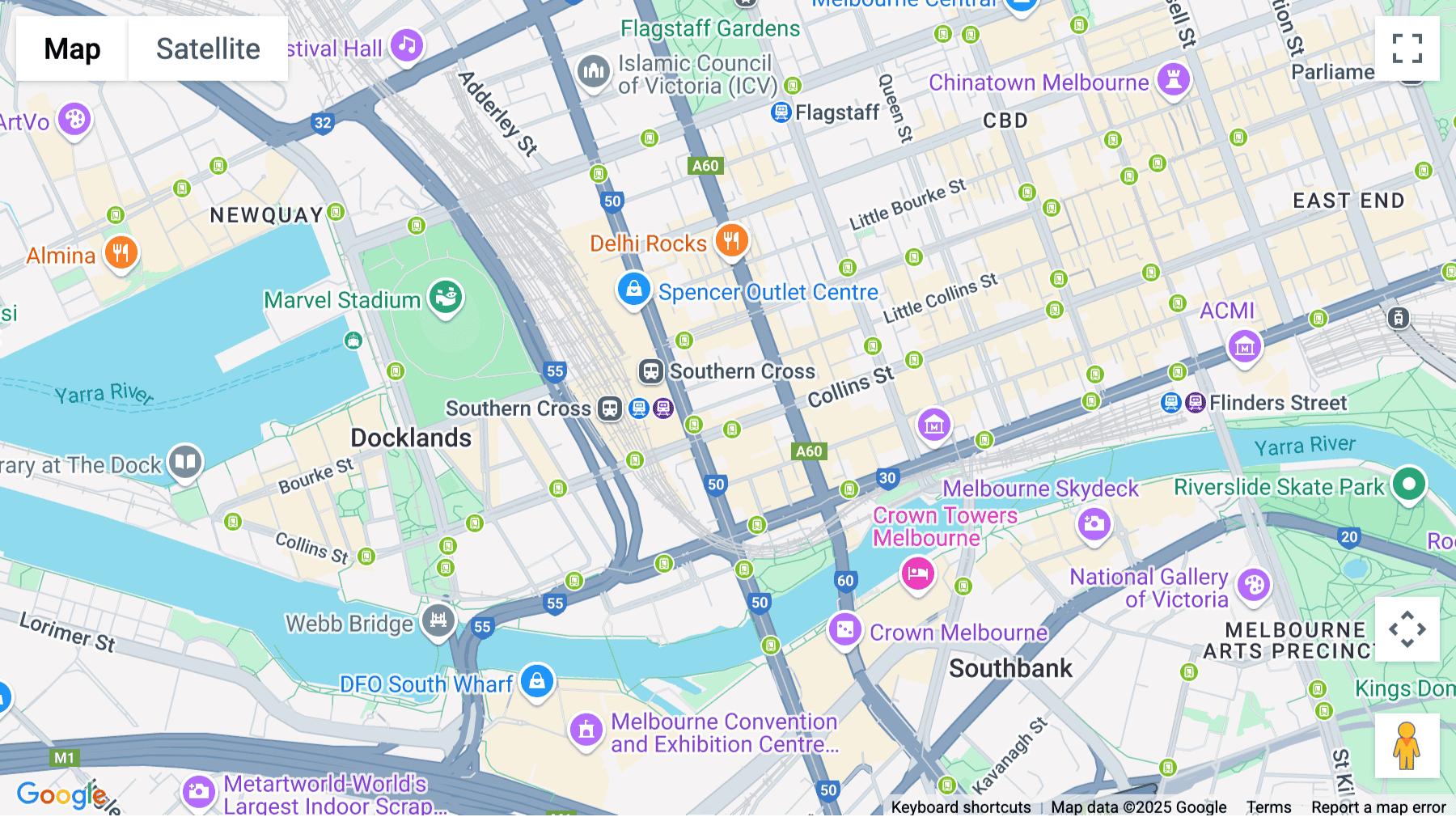 Click for interative map of 1102/568-580 Collins Street, Melbourne