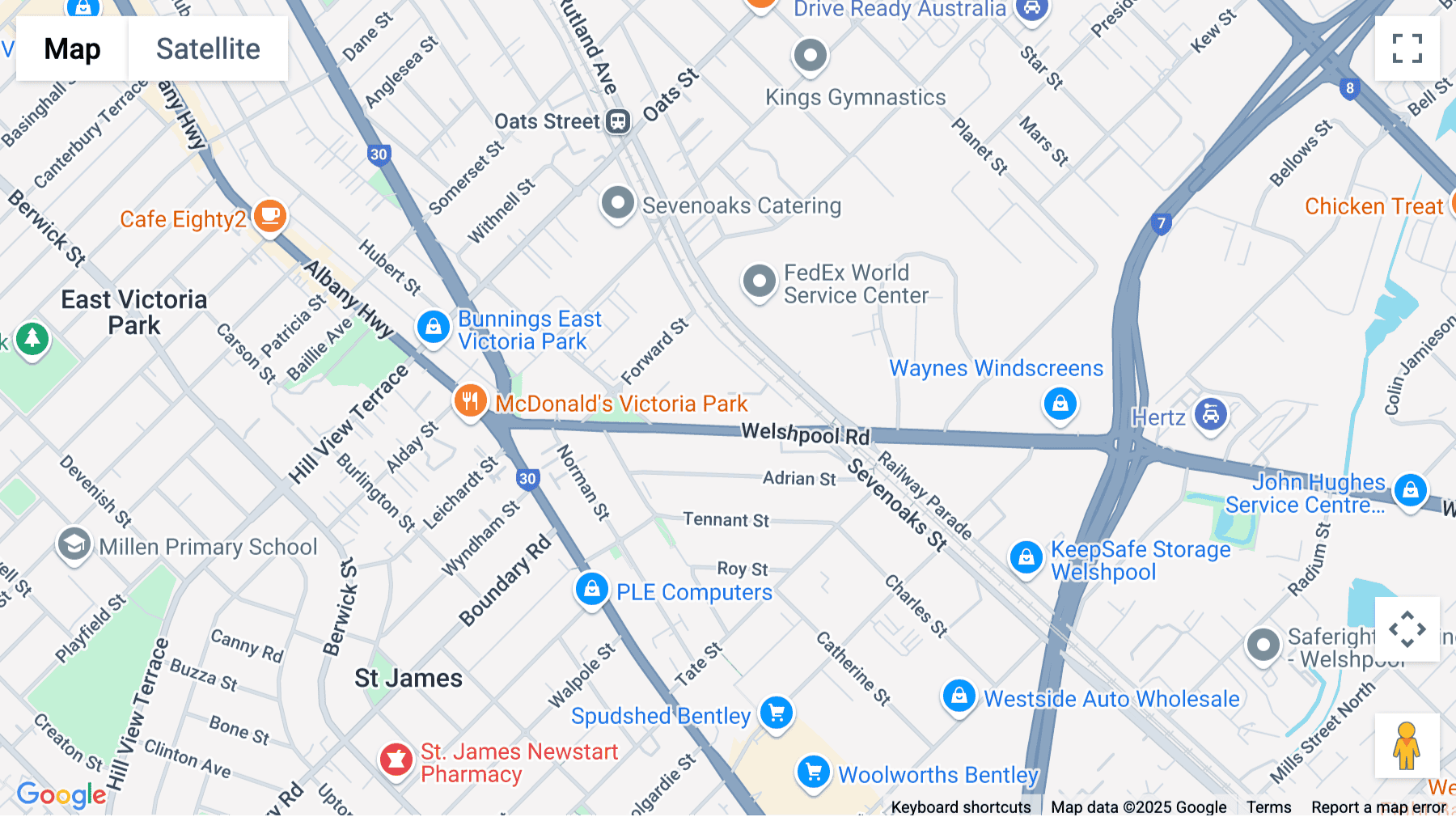 Click for interative map of 34, Welshpool Road, Welshpool WA 6106, Perth