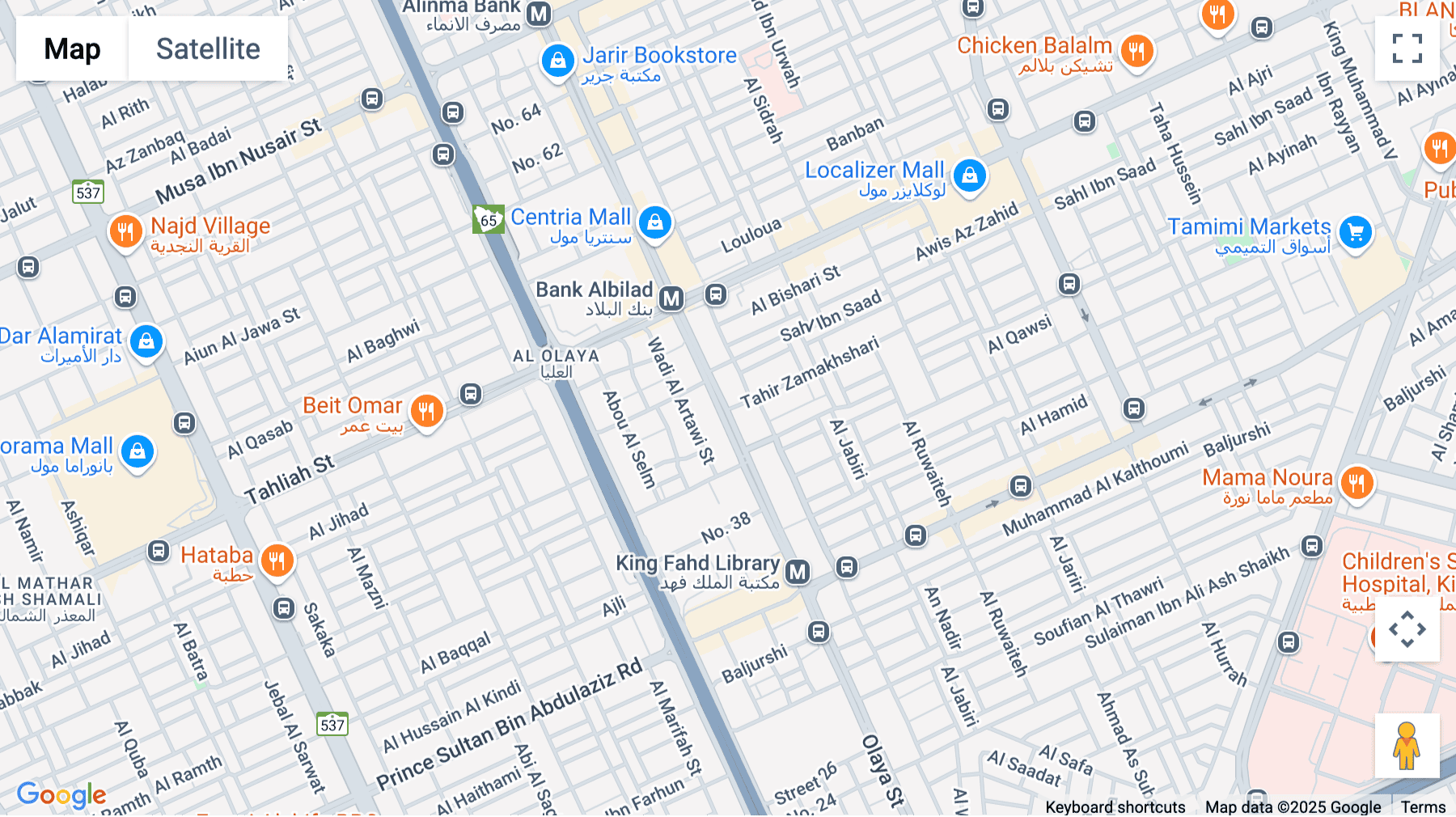 Click for interative map of Level 6, Gate D,, Olaya Street,  Riyadh, ,Al Olaya,, Riyadh