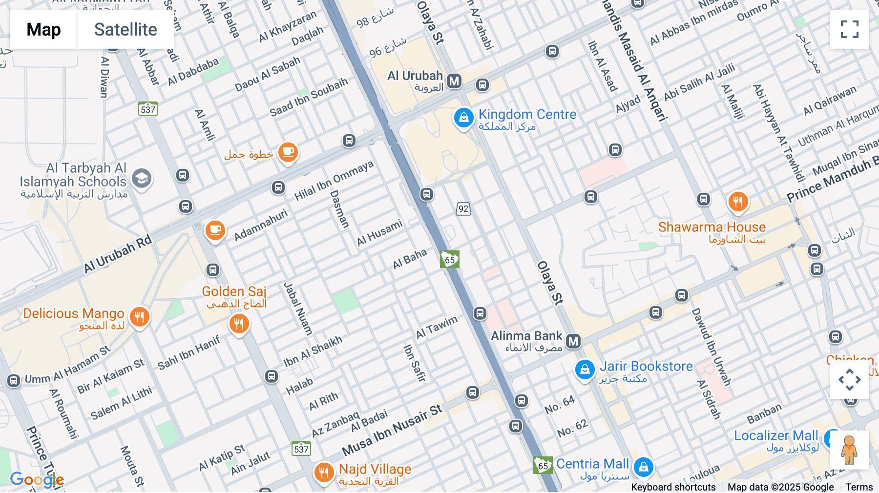 Click for interative map of King Fahd Road,As Sulimaniyah,, Riyadh