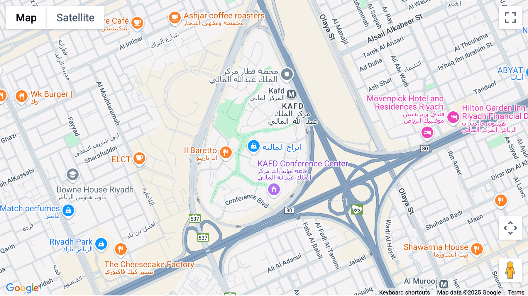 Click for interative map of KAFD,Al Aqiq,, Riyadh