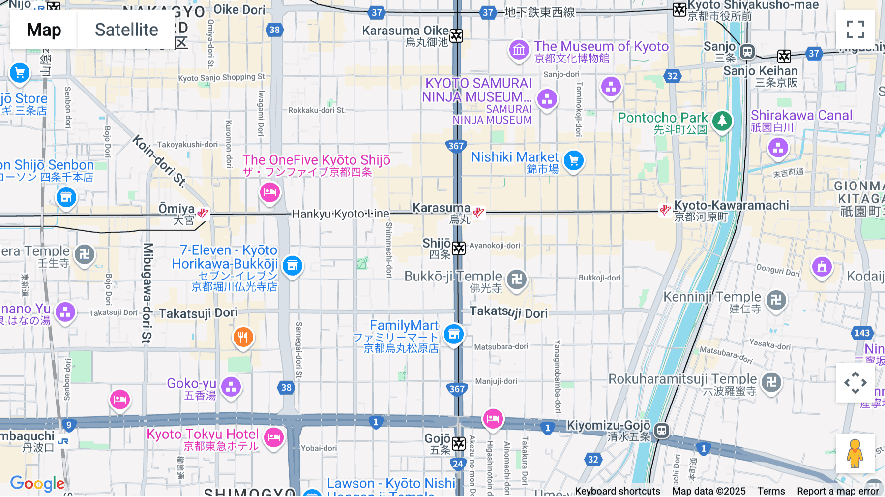 Click for interative map of 1F & 2F, 647-2, Nijohanshikicho, Shimogyo-ku, Kyoto Prefecture, Kyoto