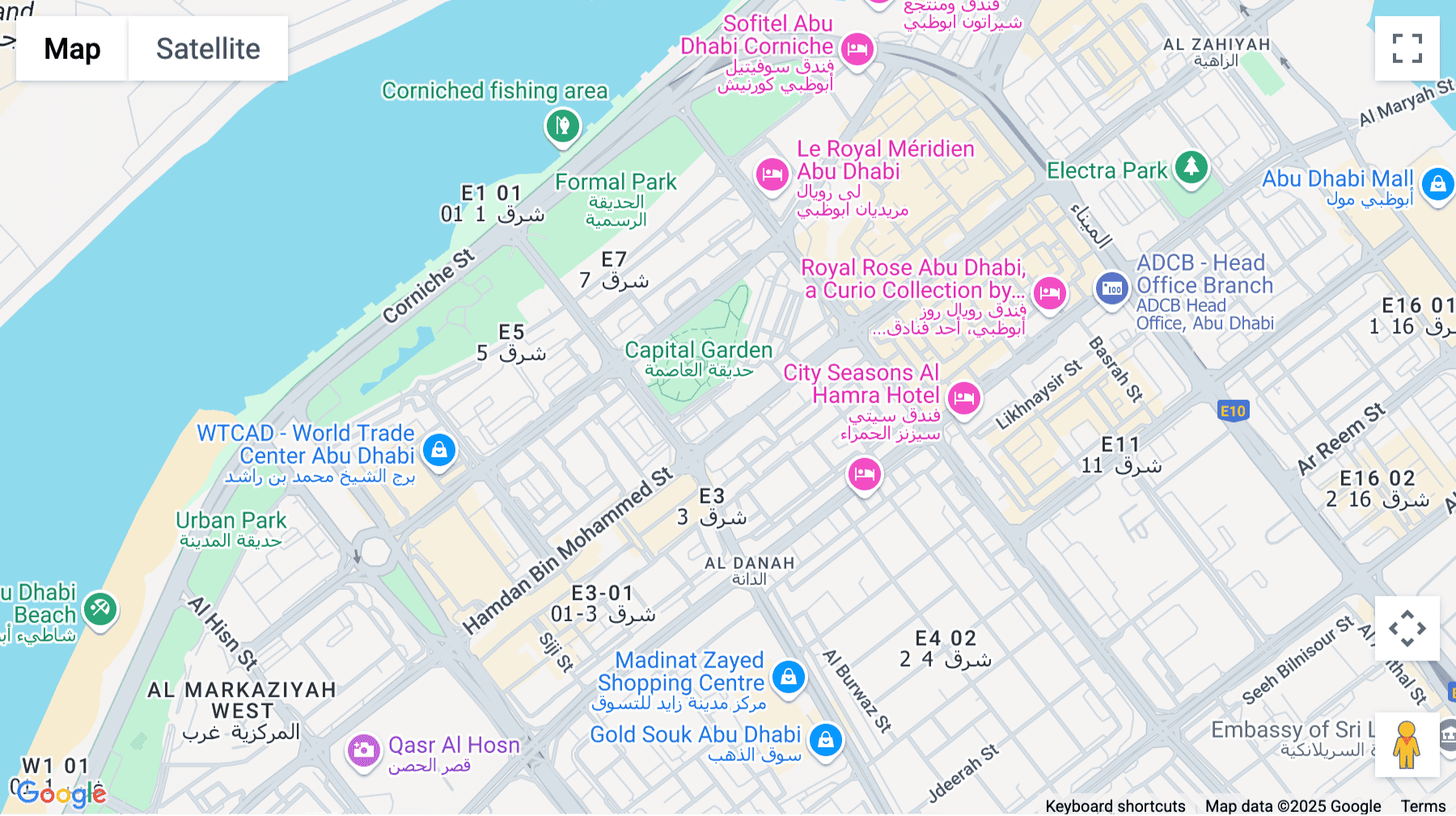 Click for interative map of Hamdan Bin Mohammed Street, E10, Abu Dhabi