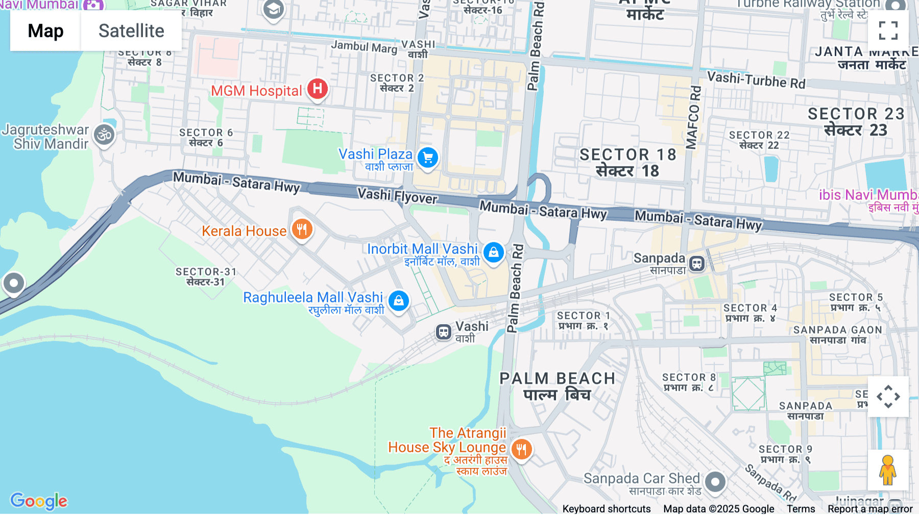 Click for interative map of Floor No. 24, 25 & 26, Plot. 39/3, Sector 30A, Vashi, Haware Infotech Park, Navi Mumbai