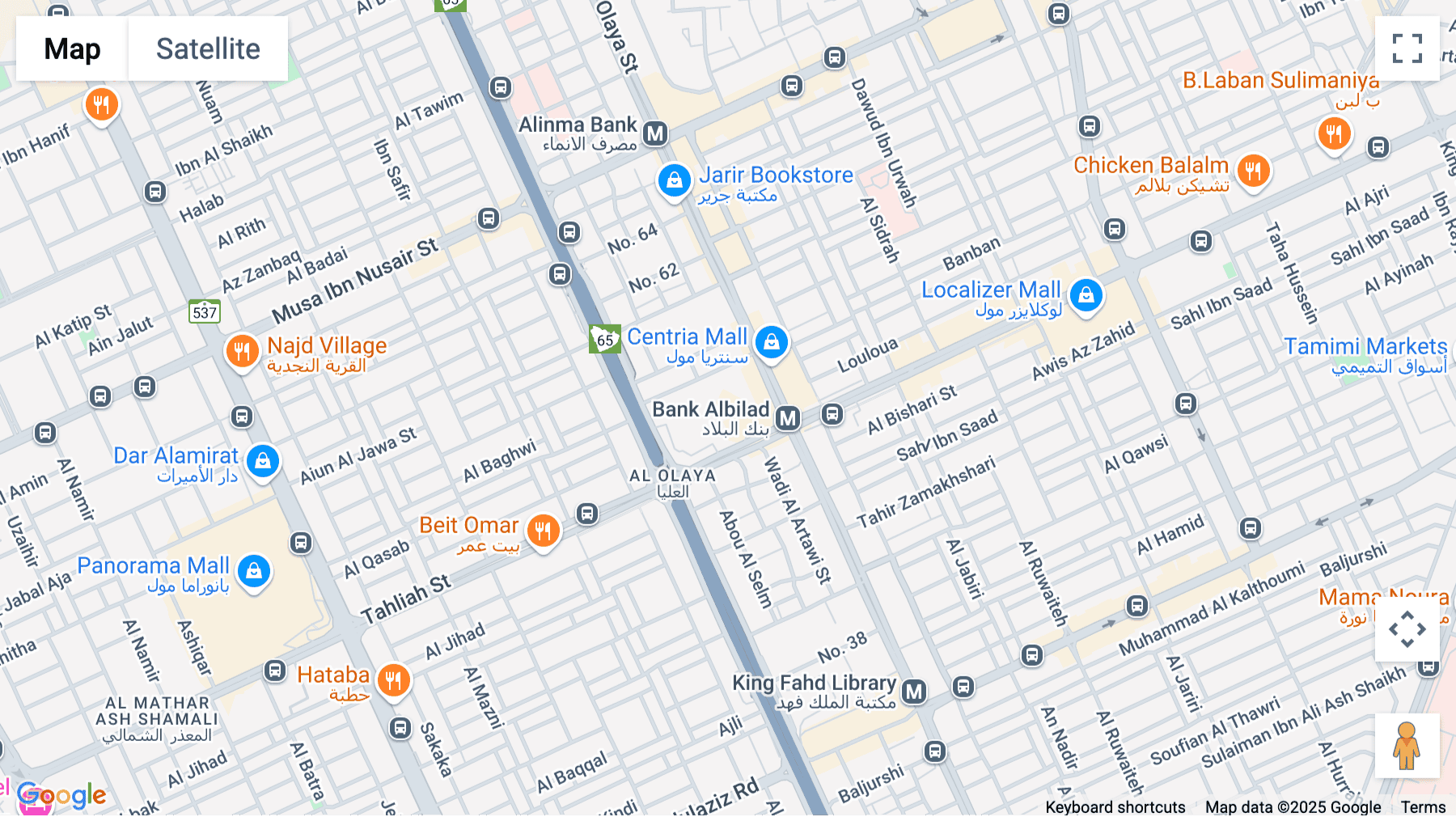 Click for interative map of Level 29, Olaya Towers, Al Olaya, Riyadh