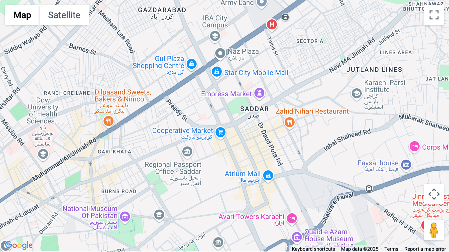 Click for interative map of SB-5 Abdullah Haroon Rd, Saddar, Sindh, 13th Floor, Plot no. 28, The Centre Building, Karachi
