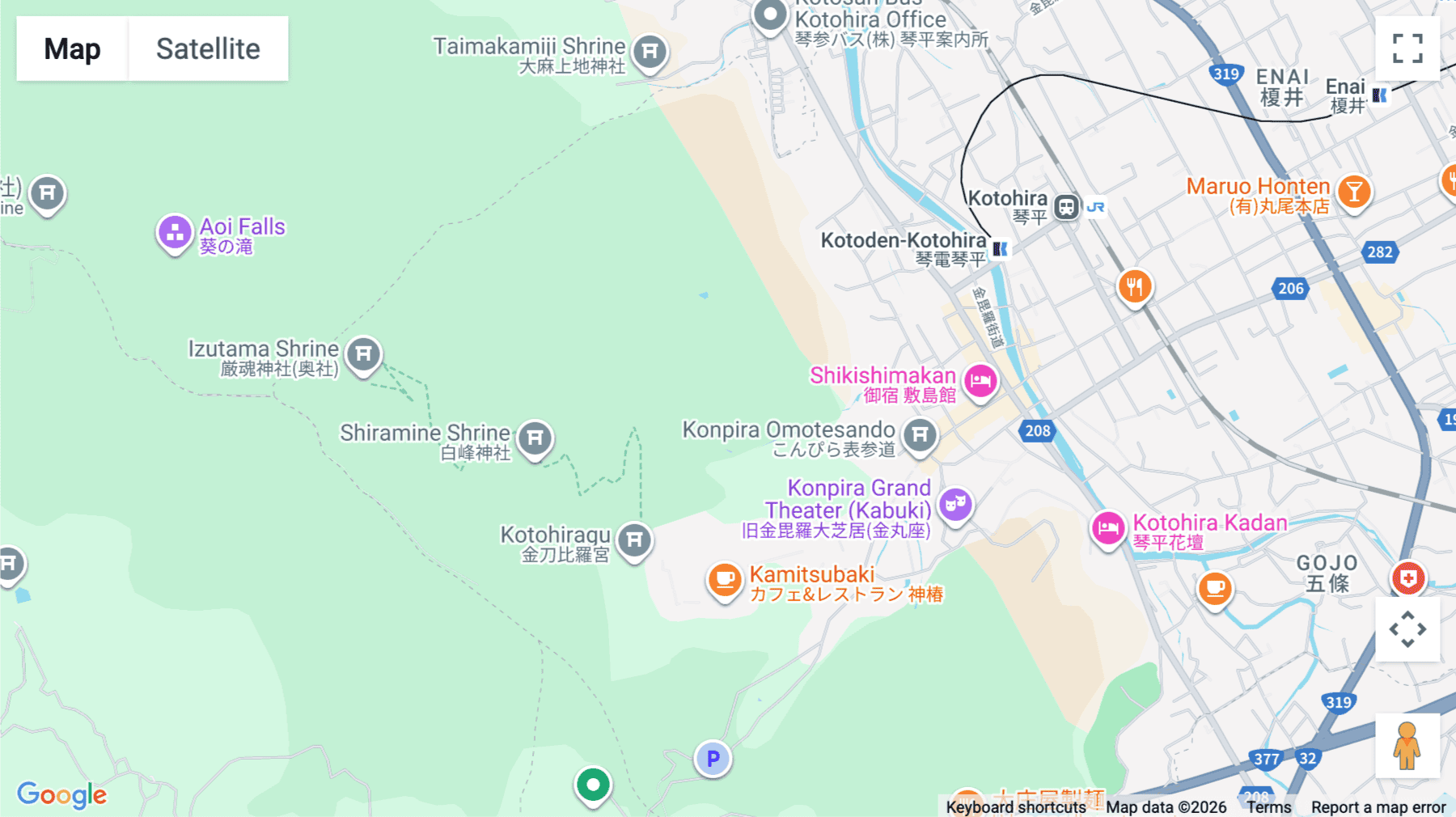 Click for interative map of 720-15 Kotohira-cho, Nakatado-gun, Kagawa