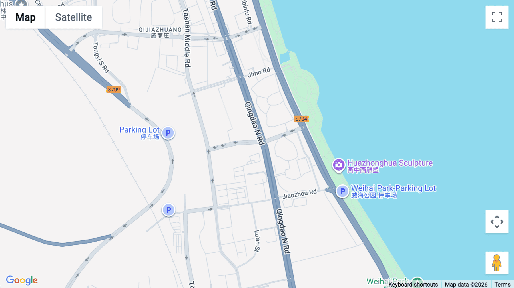 Click for interative map of No. 33 Chengyang Road, Zhudao Street, F8, Tower C, Green Axis CBD, Weihai
