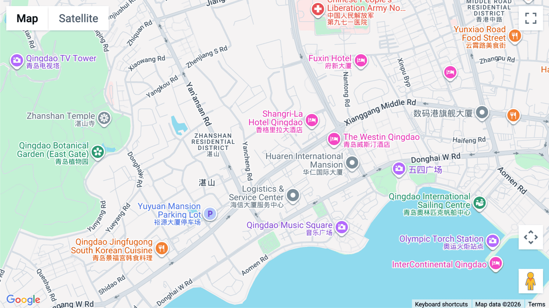 Click for interative map of 16/F, No.48 Hong Kong West Road, Shinan District, Shandong Province, Qingdao