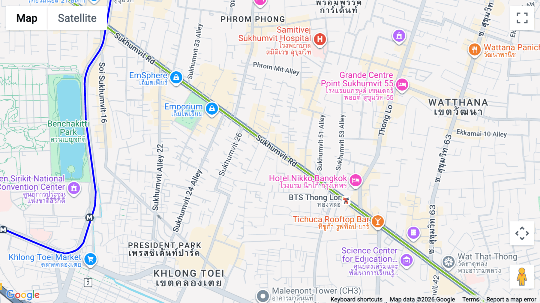 Click for interative map of 622, Sukhumvit Road, Khwaeng Khlong Tan, Bangkok