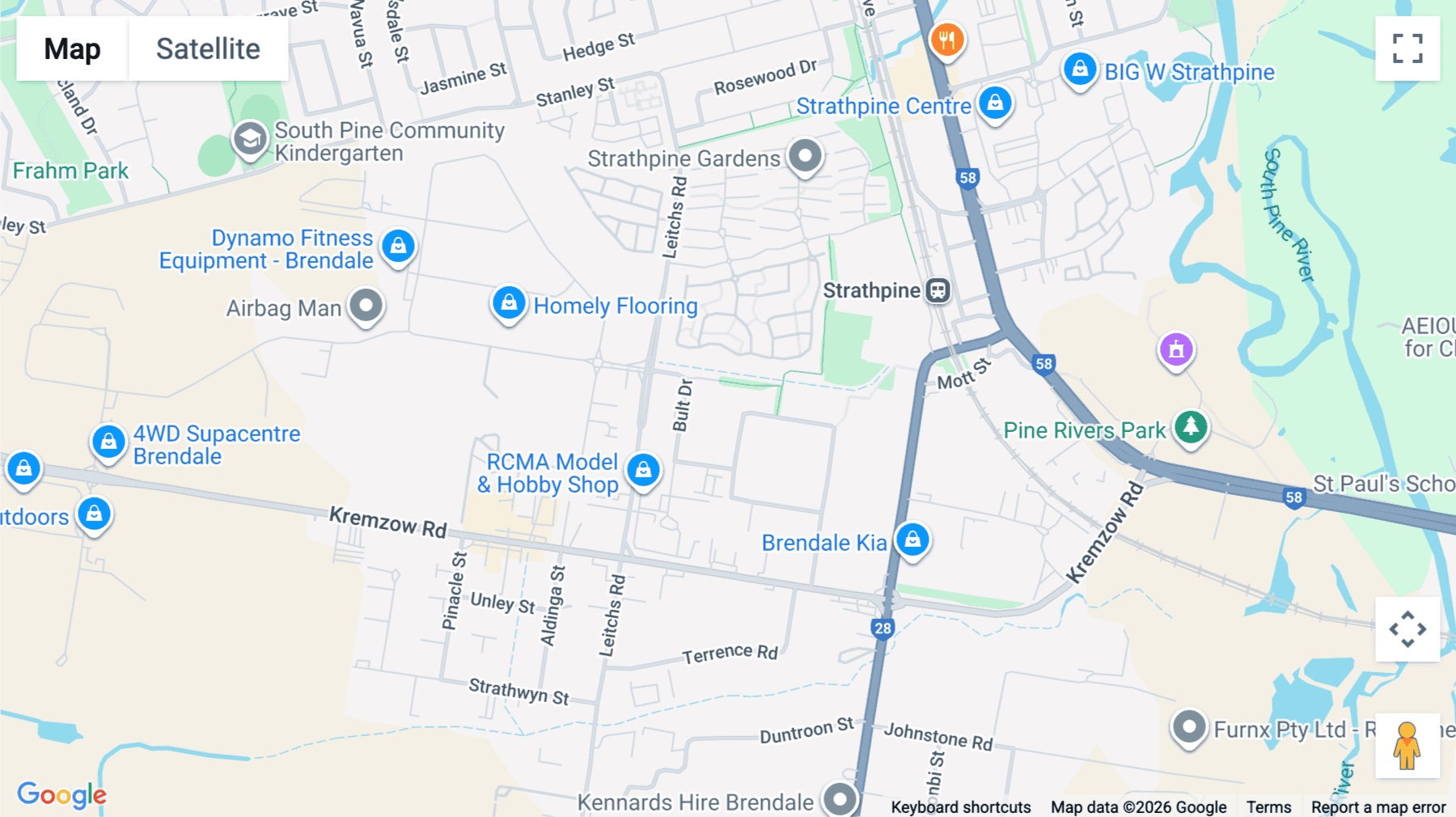 Click for interative map of 40, Leonard Crescent, Unit 1, City of Moreton Bay