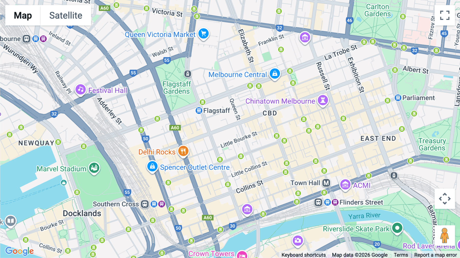 Click for interative map of 460 Lonsdale Street, Level 13 & Level 14, Melbourne