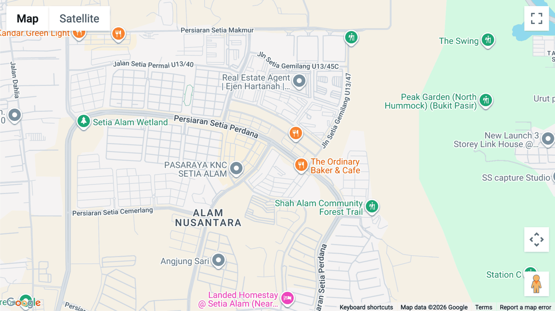 Click for interative map of No. 74-2F, Jalan Setia Perdana BB U13/BB, Bandar Setia Alam, Section U13, Shah Alam