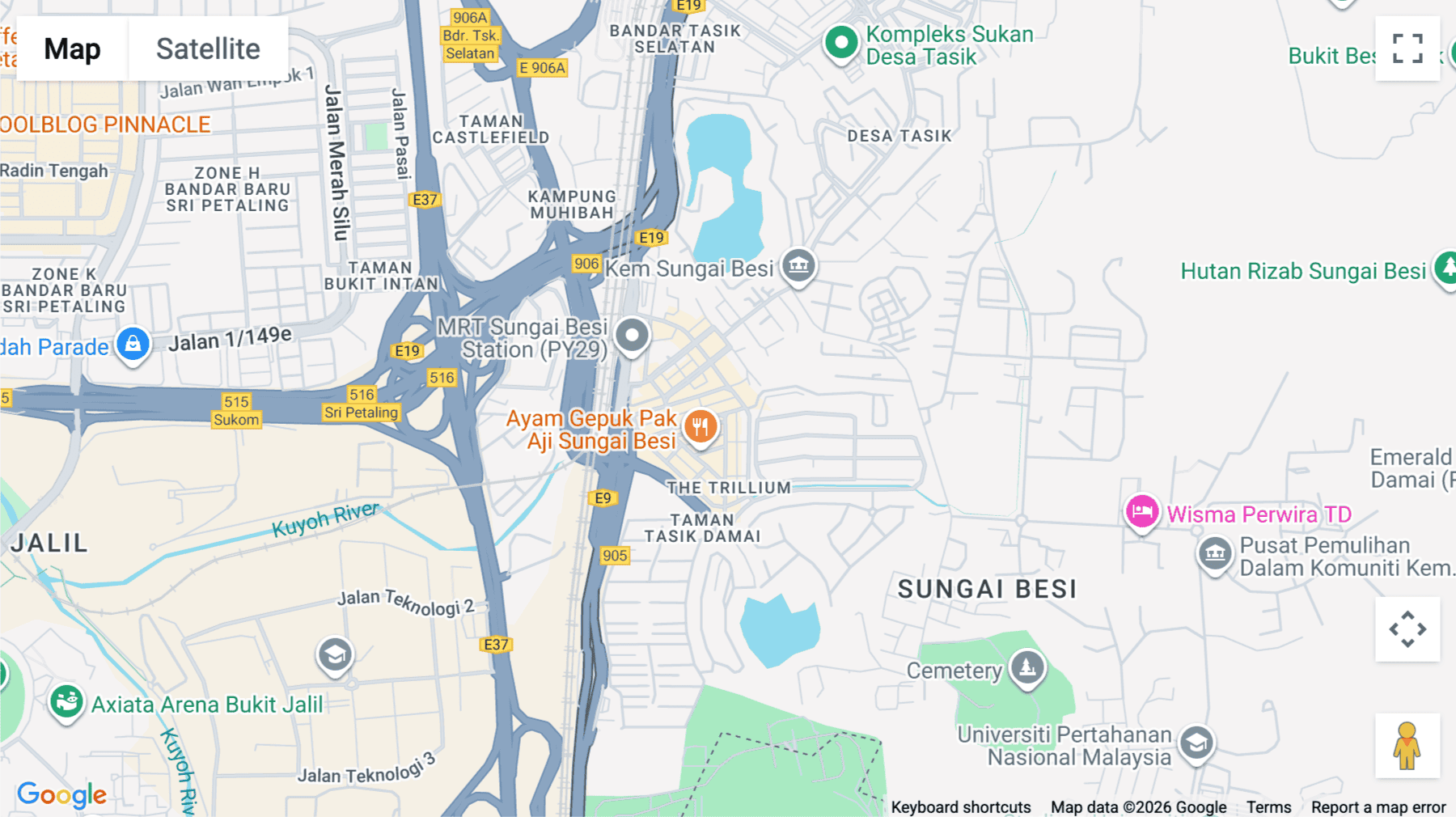 Click for interative map of 76-2, Jalan Tasik Utama 5, Sungai Besi, Kuala Lumpur
