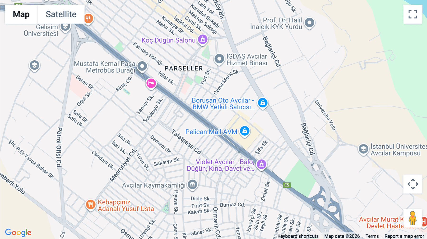 Click for interative map of Avcilar, Üniversite Mah, Civan Sok, Allure Tower, Kat: 19, No: 1, Dr: 271, Istanbul