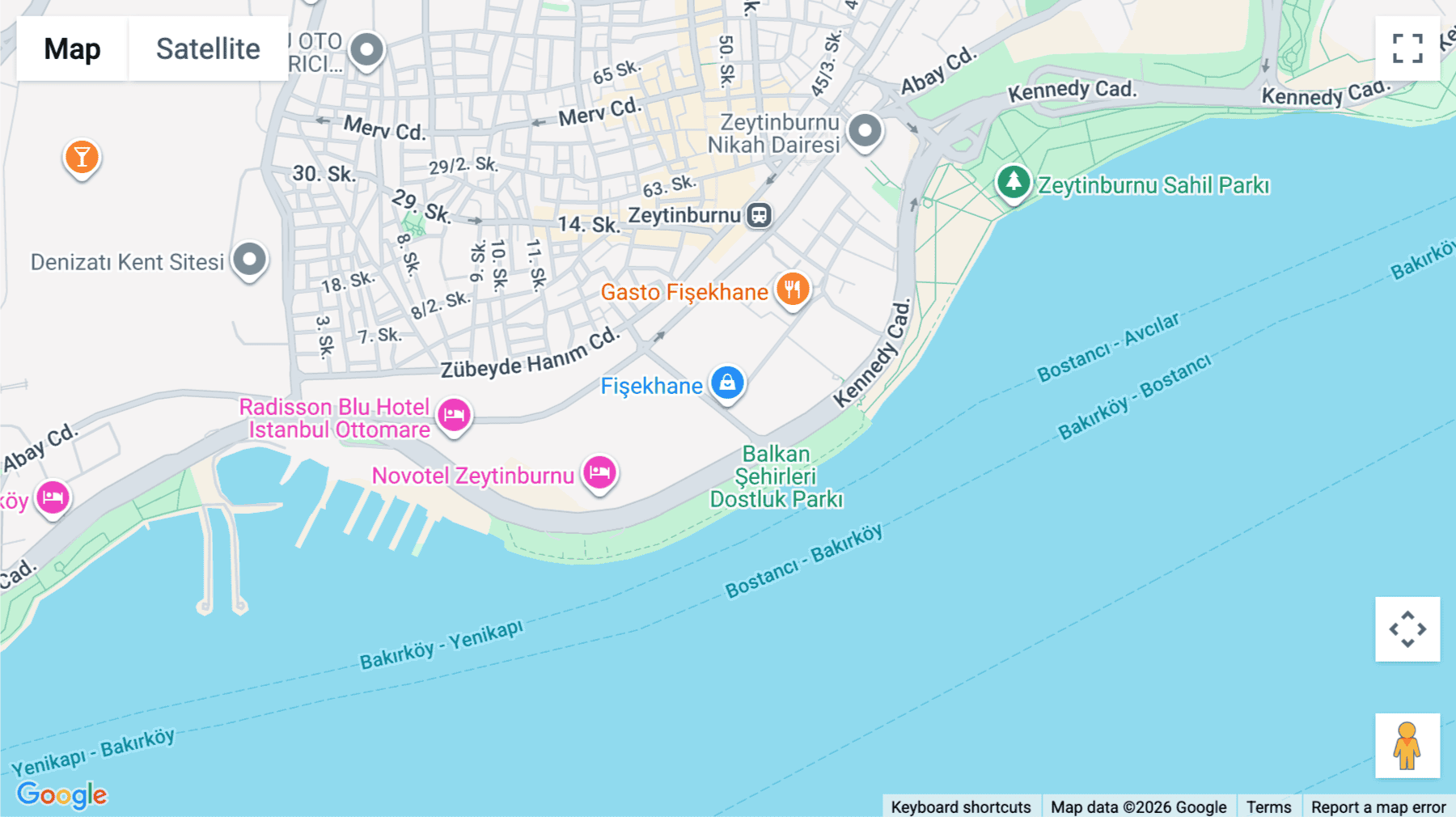 Click for interative map of No: 34020, Kennedy Caddesi, Kazlıçeşme, Kennedy Cd. No: 54 M1 M2 M3 M4 Blok, 34020 Zeytinburnu/İstanbul, Istanbul