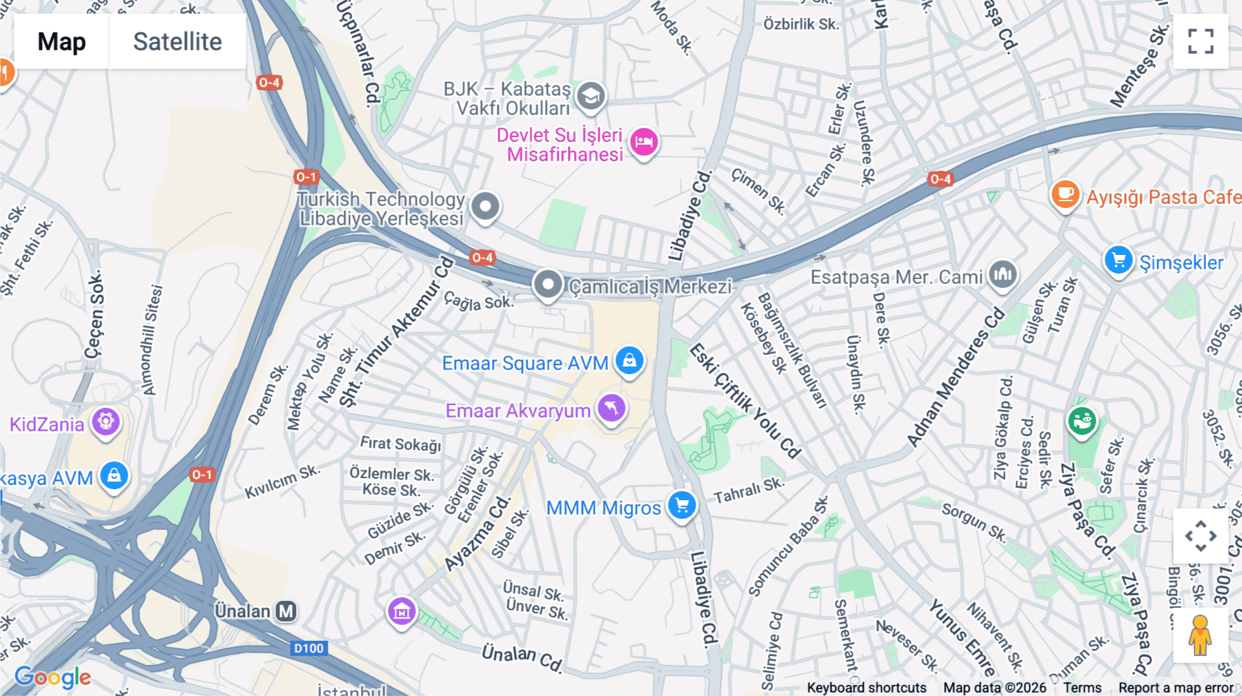 Click for interative map of 88, Libadiye Caddesi, Ünalan, Libadiye Cd. No: 82 F Blok, 34700 Üsküdar/İstanbul, Istanbul