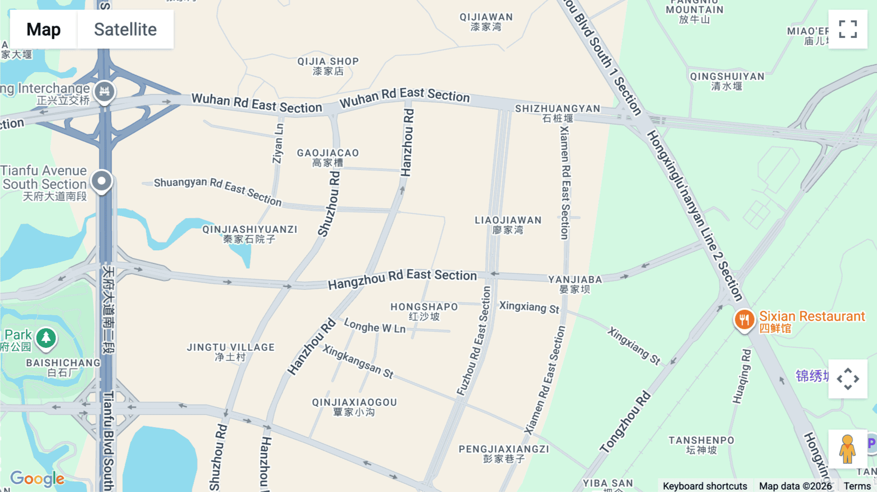 Click for interative map of 7/F Xingkang 1st Street, Shuangliu District, Chengdu
