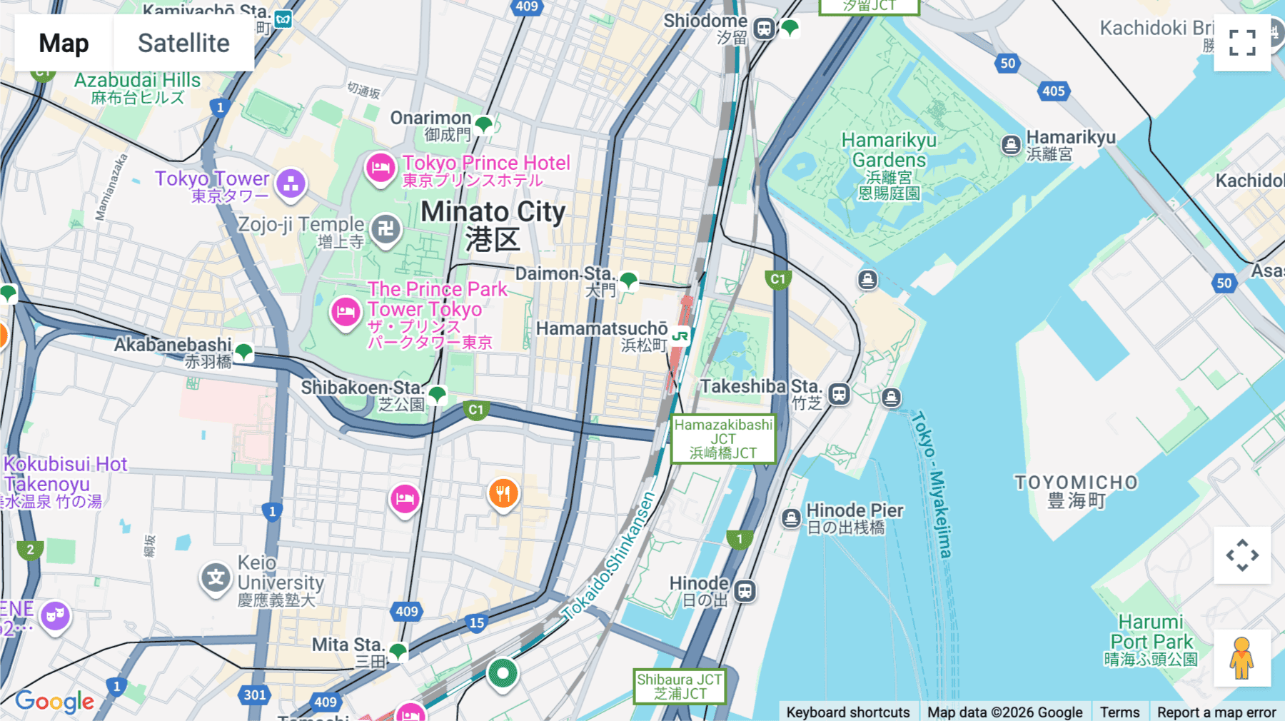 Click for interative map of Level 11-12F, 2-3-8 Hamamatsucho, Minato City