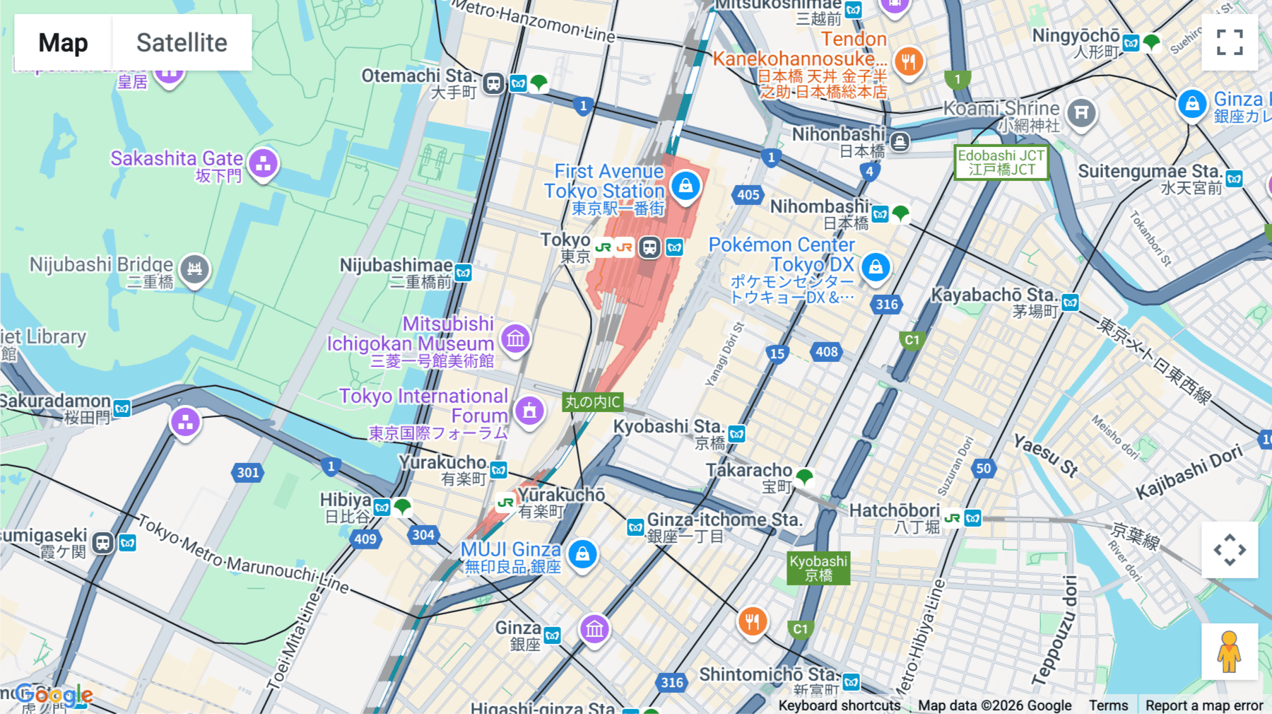 Click for interative map of 1 Chome−9−2 Marunouchi, Gran Tokyo South Tower, 9th Floor, Tokyo