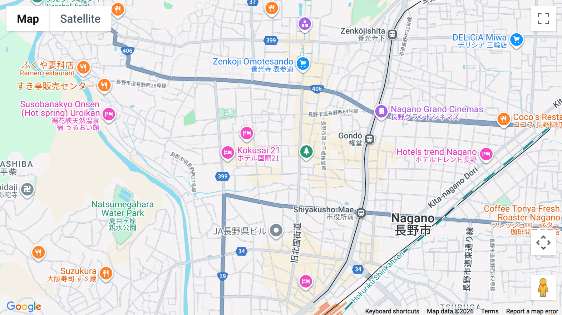 Click for interative map of 4F, Nagano Omotesando Building, 1597-1 Minaminagano Nishigocho, Oaza, Nagano