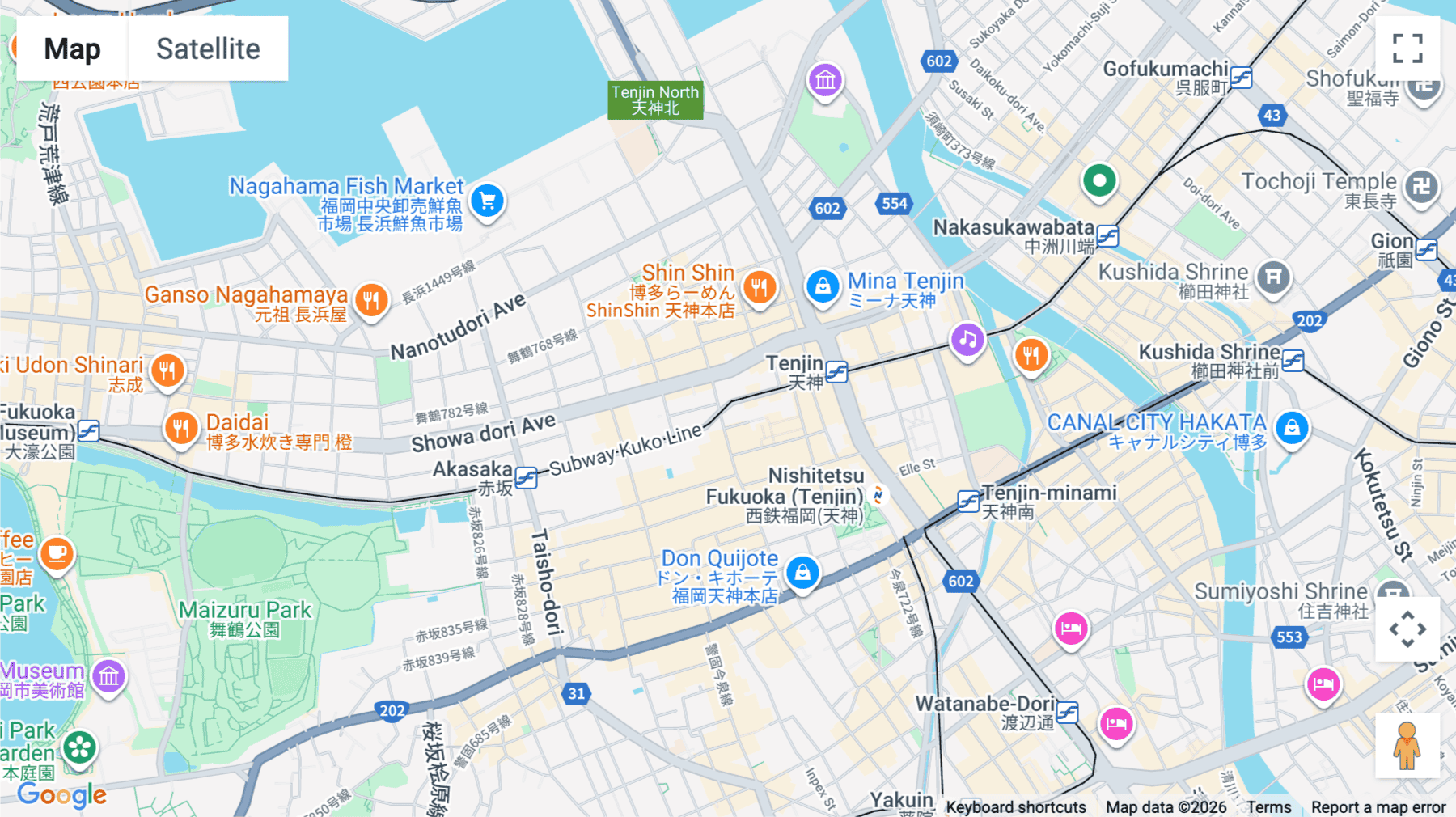 Click for interative map of Tenjin, 2-chome-8-35, Fukuoka, Chuo Ward, Fukuoka