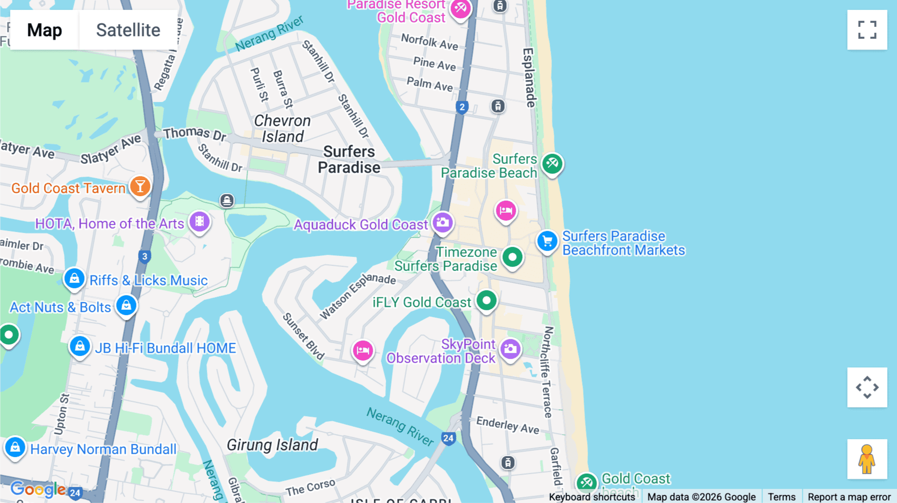Click for interative map of Suite 46, Level 5, 46 Cavill Avenue, Gold Coast