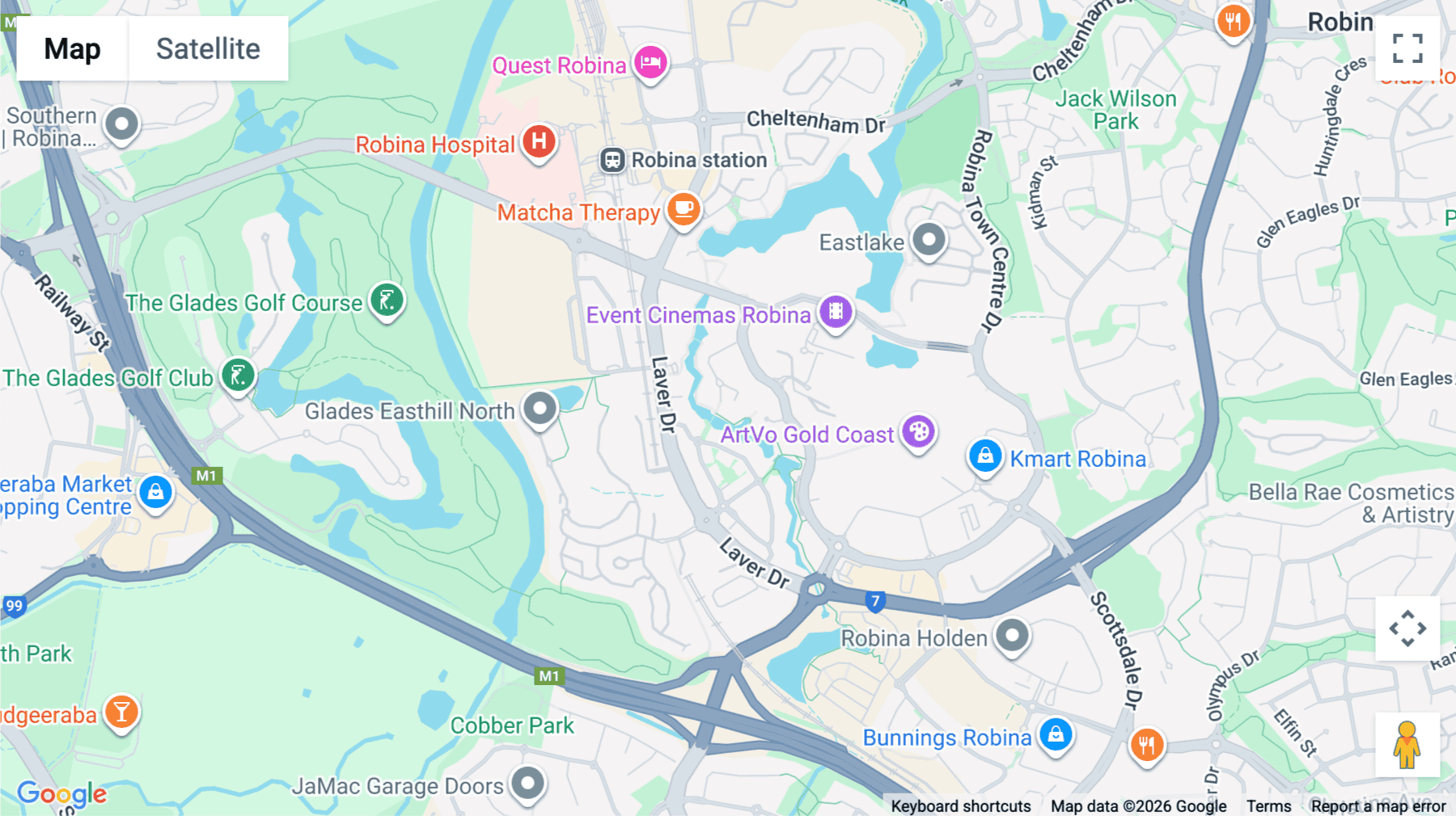 Click for interative map of 14, Edgewater Court, Gold Coast