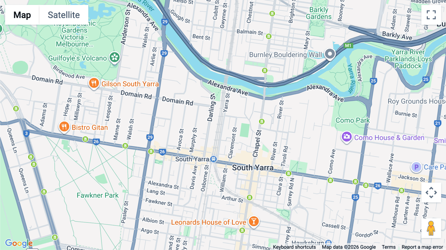 Click for interative map of 14-16 Yarra Street, Level 1, Melbourne