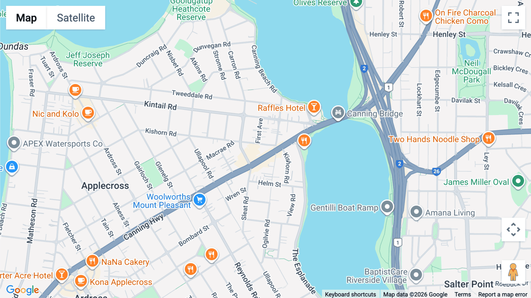 Click for interative map of 1/896 Canning Highway, Applecross, Perth